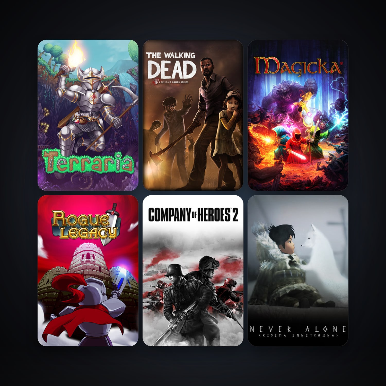 Magicka + Terraria, 11 games, clean — HabibiAccounts