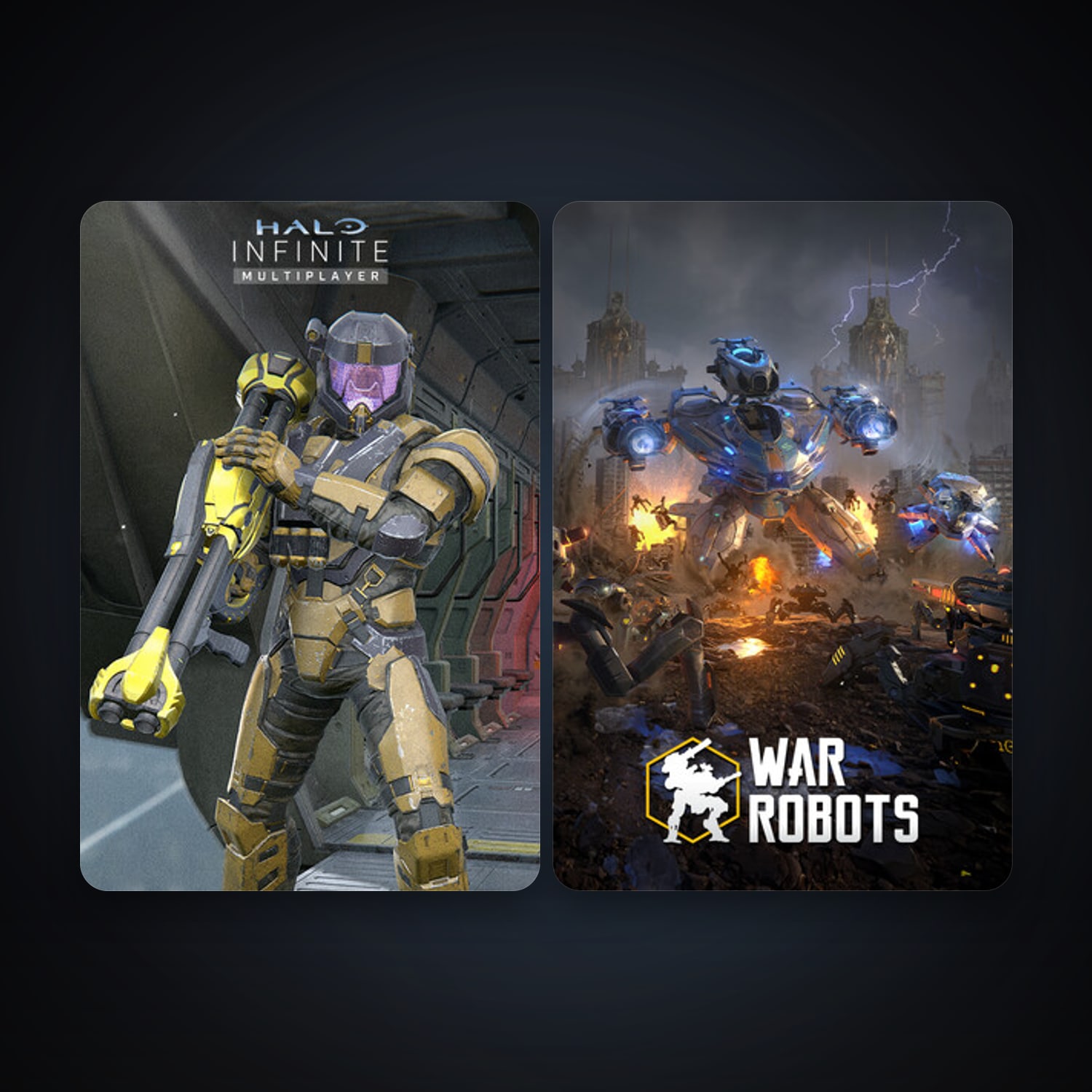 War Robots + Halo Infinite, 8 games, clean — HabibiAccounts