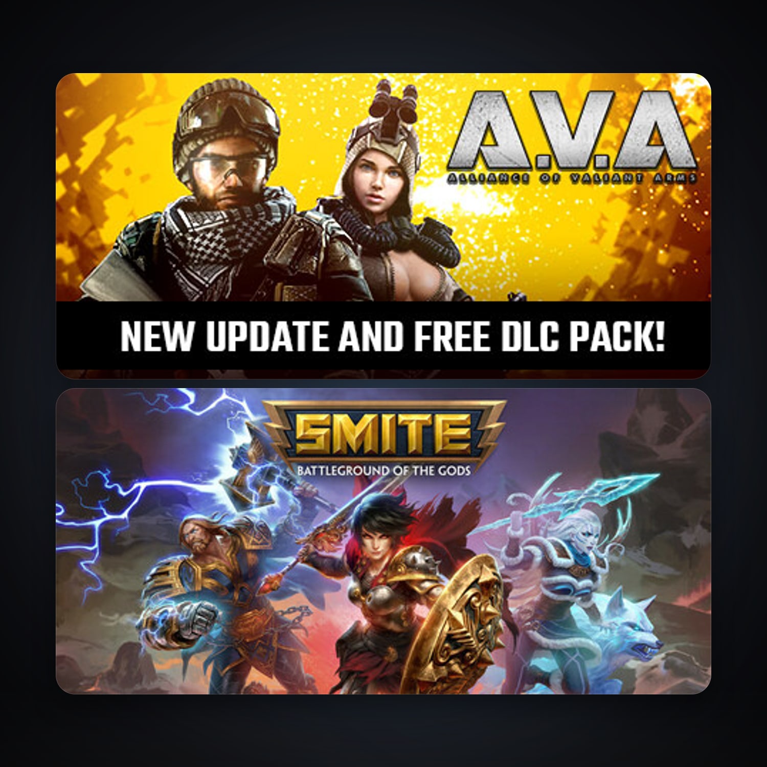 A.V.A. Alliance of Valiant Arms + SMITE, 2 games, clean — HabibiAccounts