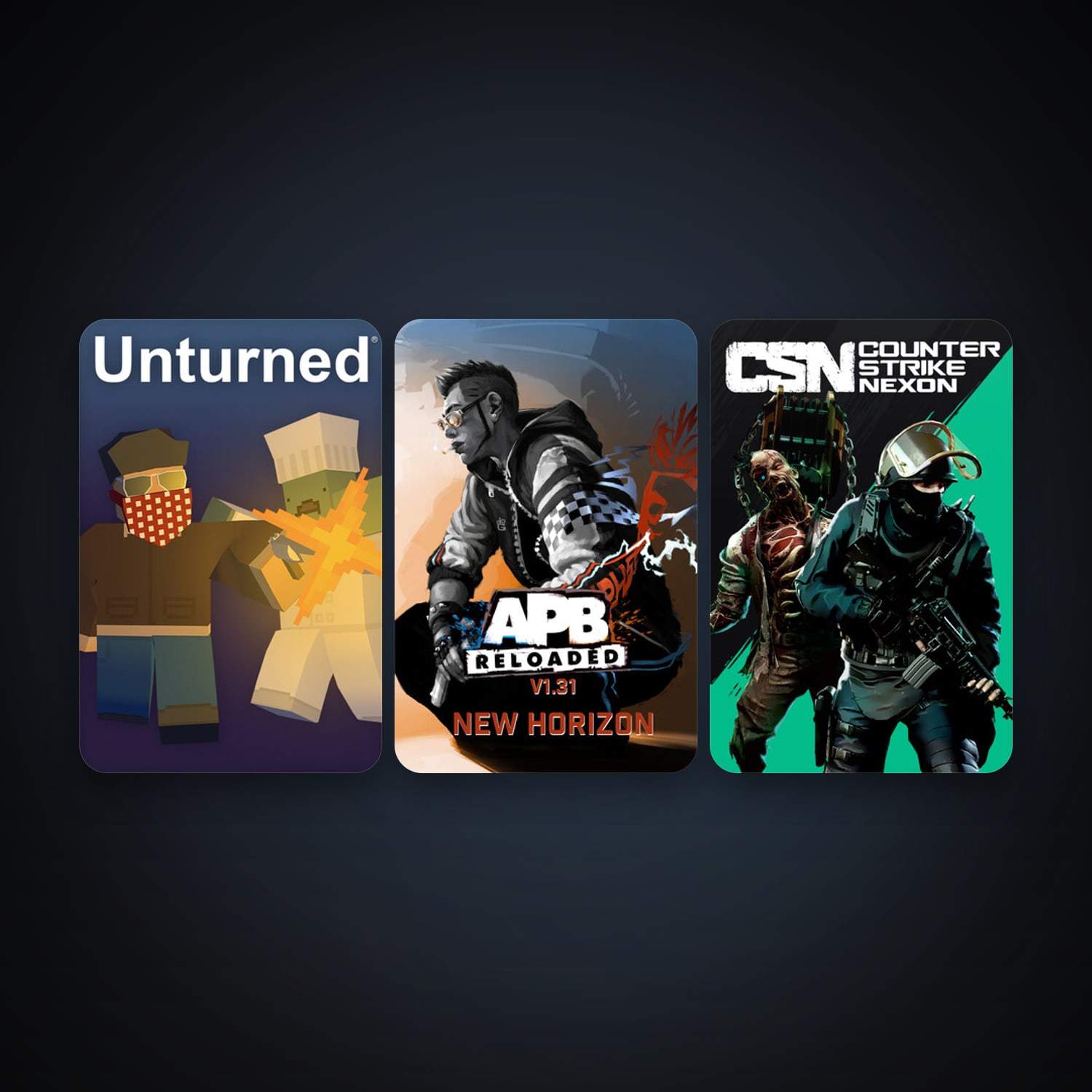 APB Reloaded + Counter-Strike Nexon: Studio, 11 games, clean — HabibiAccounts