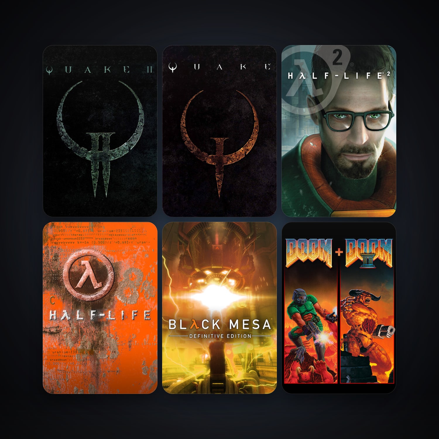 Half-Life + Half-Life 2, 112 games, clean — HabibiAccounts