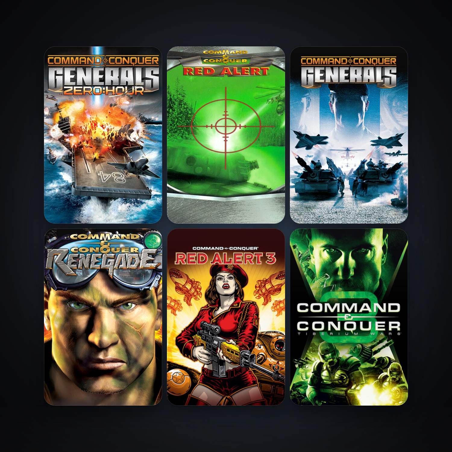 Command & Conquer: Red Alert 3 + Command & Conquer 3: Tiberium Wars, 13 games, clean — HabibiAccounts