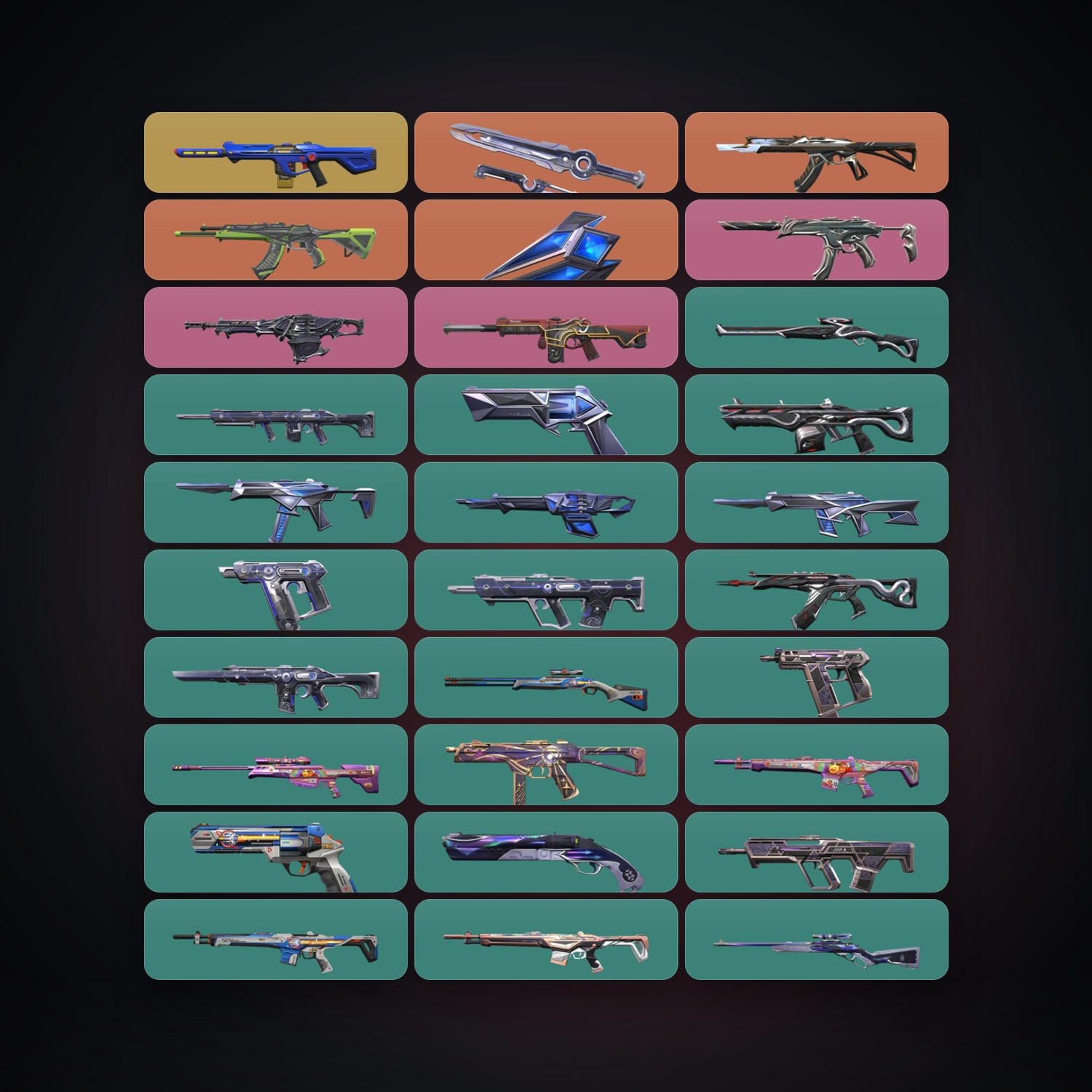 AP Gold 1 locker — 2 knives, 42 skins, lvl 77 — HabibiAccounts