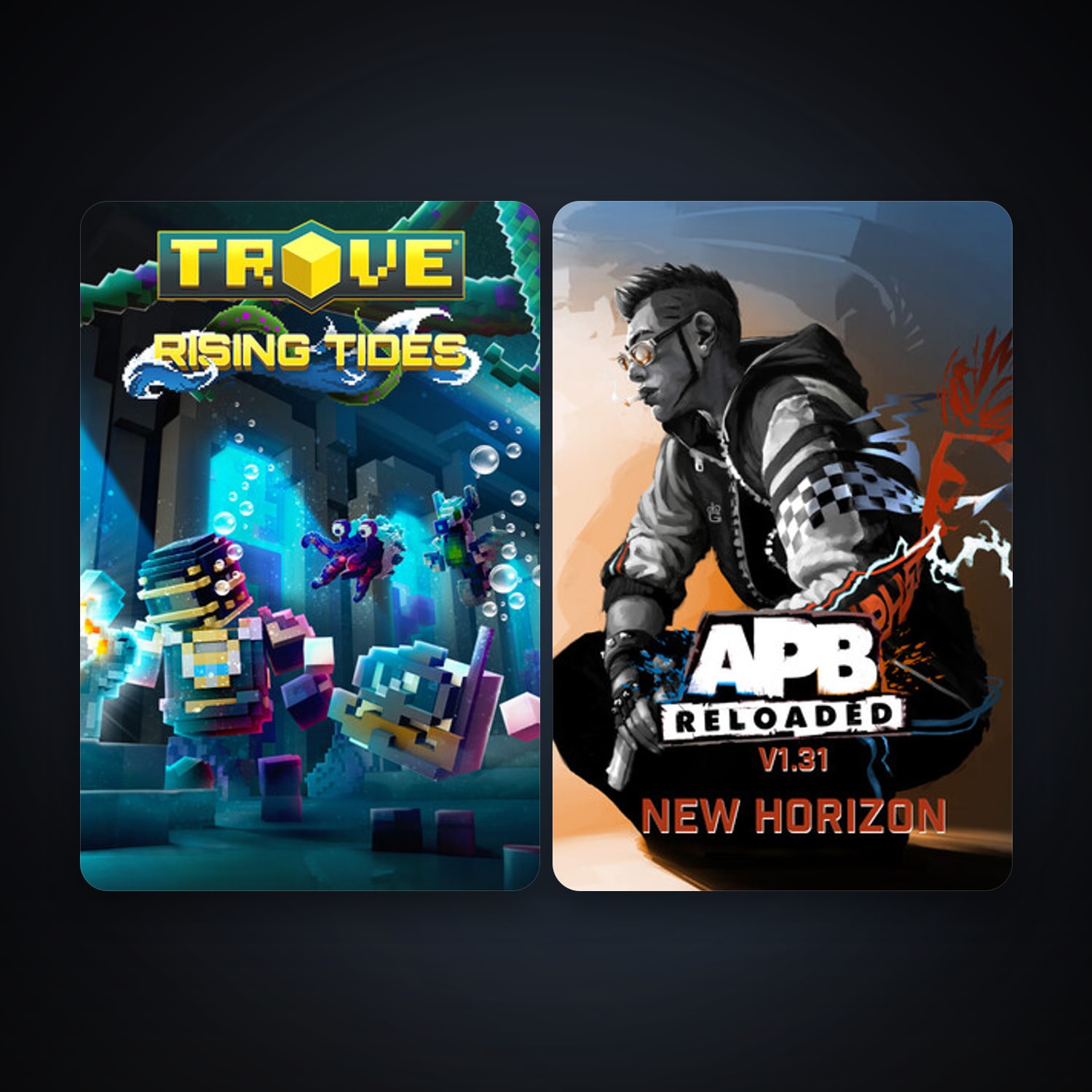 APB Reloaded + Trove, 7 games, clean — HabibiAccounts