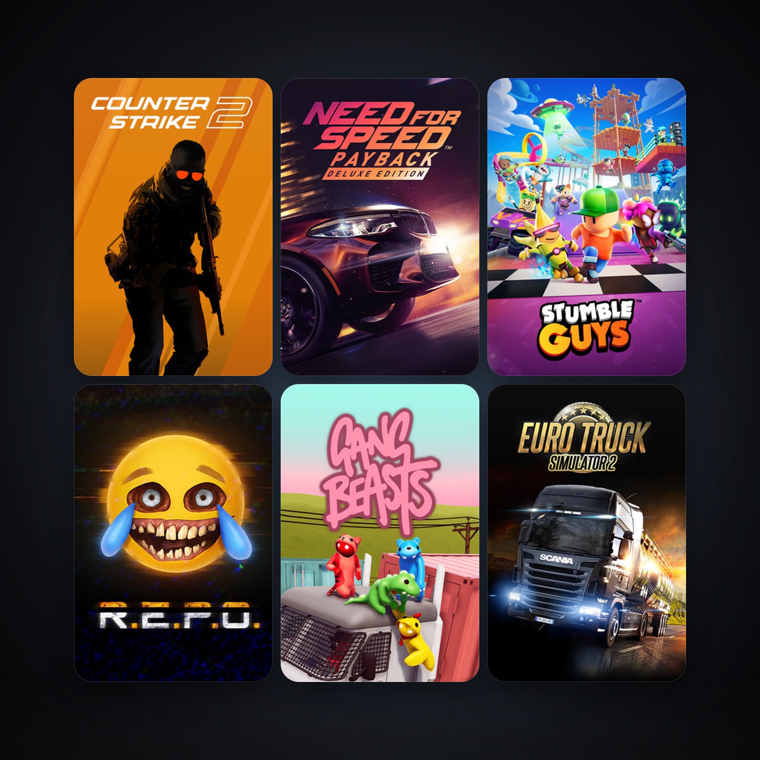 CS2 Prime + Euro Truck Simulator 2, 44 games, clean — HabibiAccounts