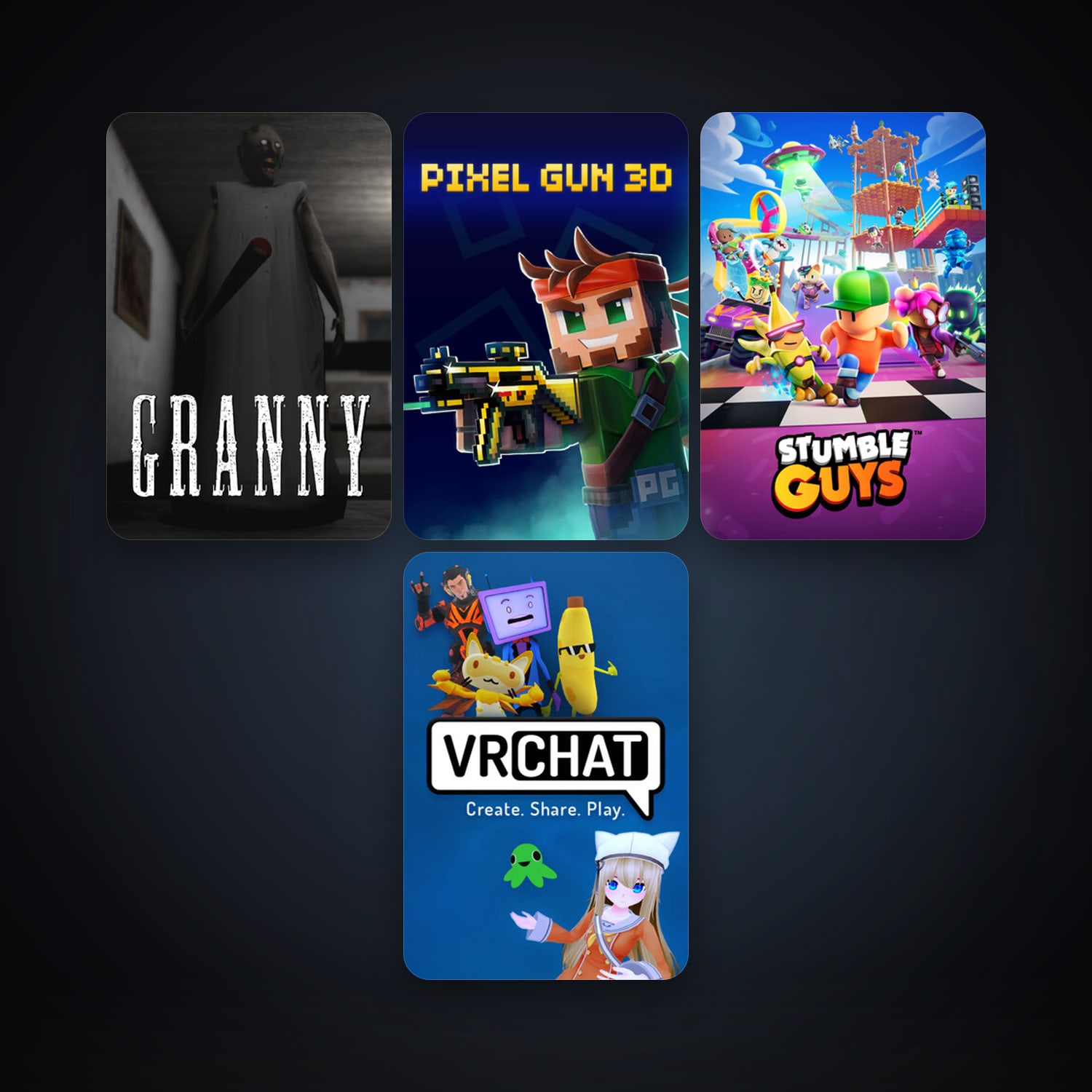 VRChat + Granny, 11 games, clean — HabibiAccounts