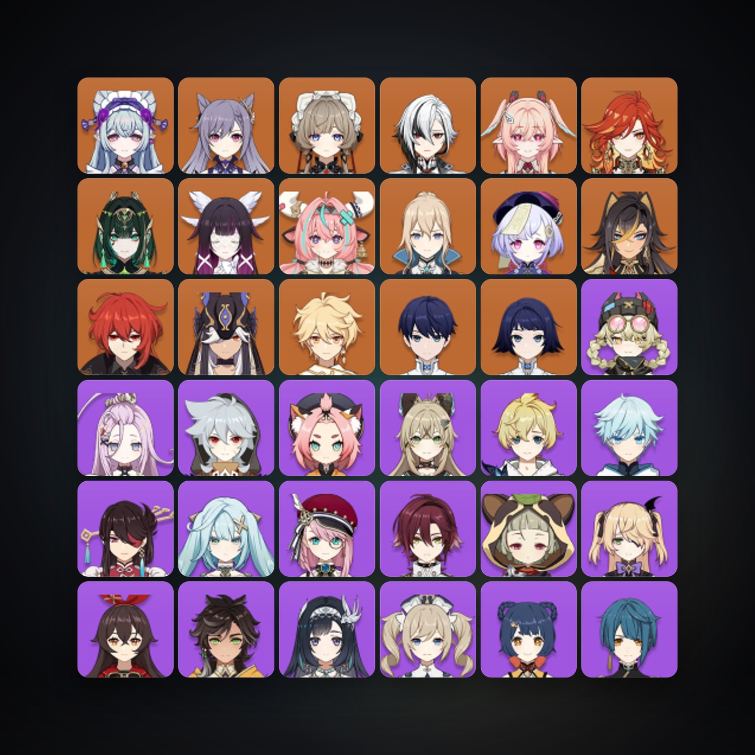 Genshin Impact | AR 57 | 60 Chars | 14× 5★ — Genshin / miHoYo Account — HabibiAccounts