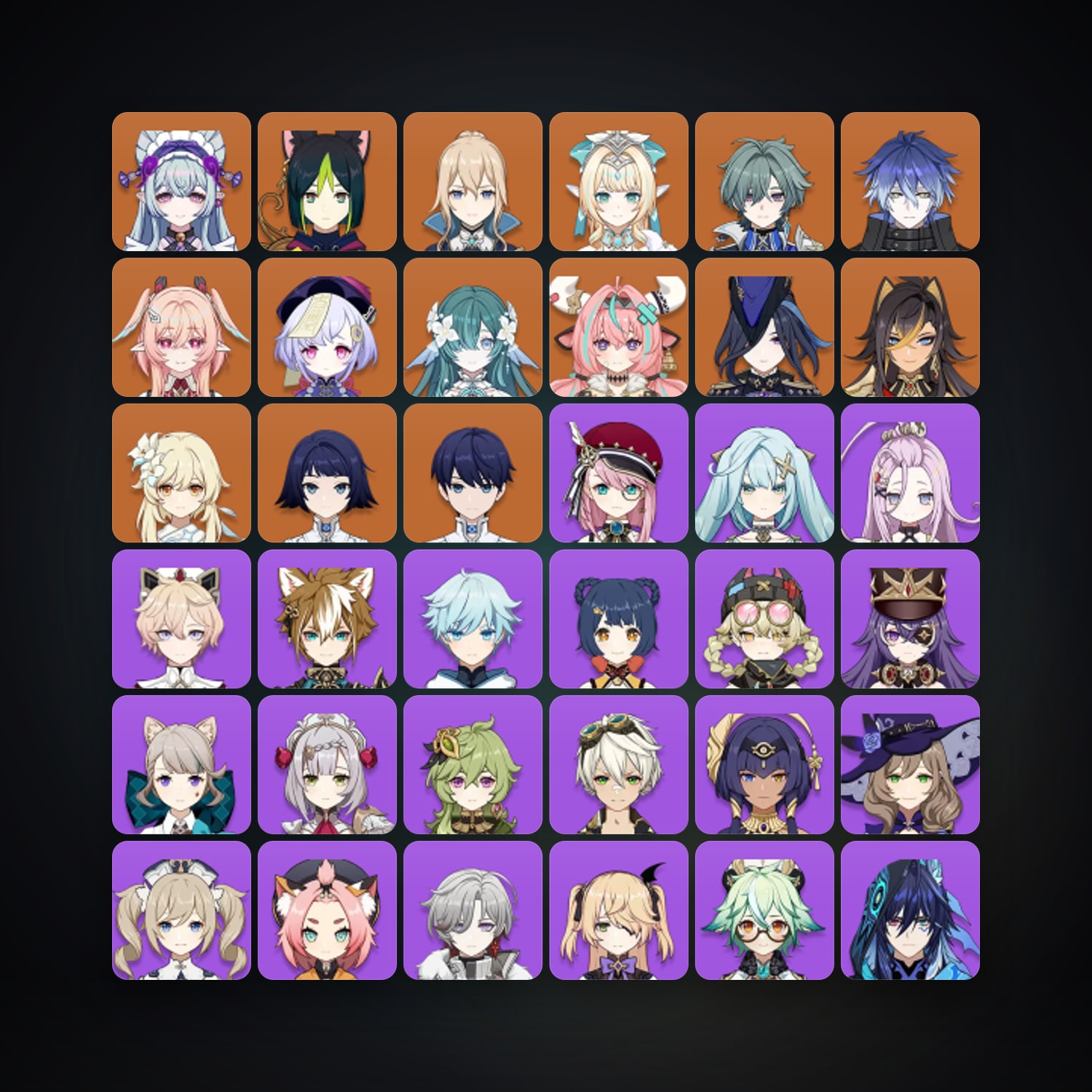 جينشن إمباكت | AR 56 | 53 شخصية | 12× 5★ — HabibiAccounts