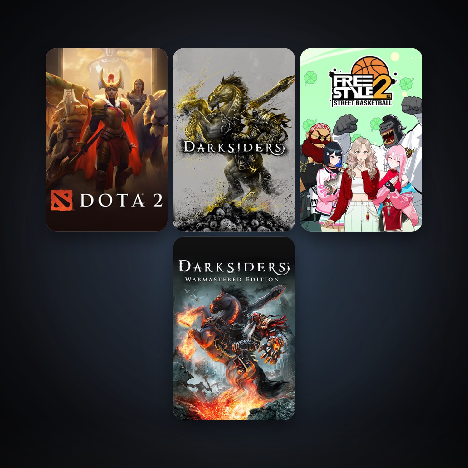Dota 2 + Darksiders, 6 games, clean — HabibiAccounts