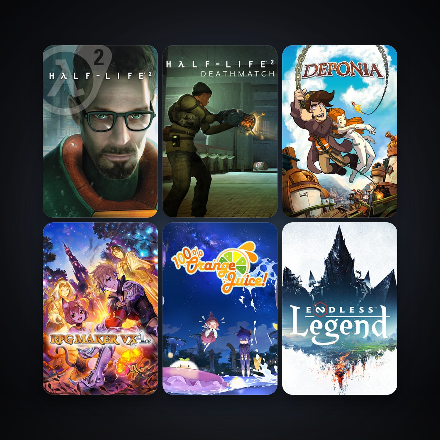 Half-Life 2 + Half-Life 2: Deathmatch, 33 games, clean — HabibiAccounts