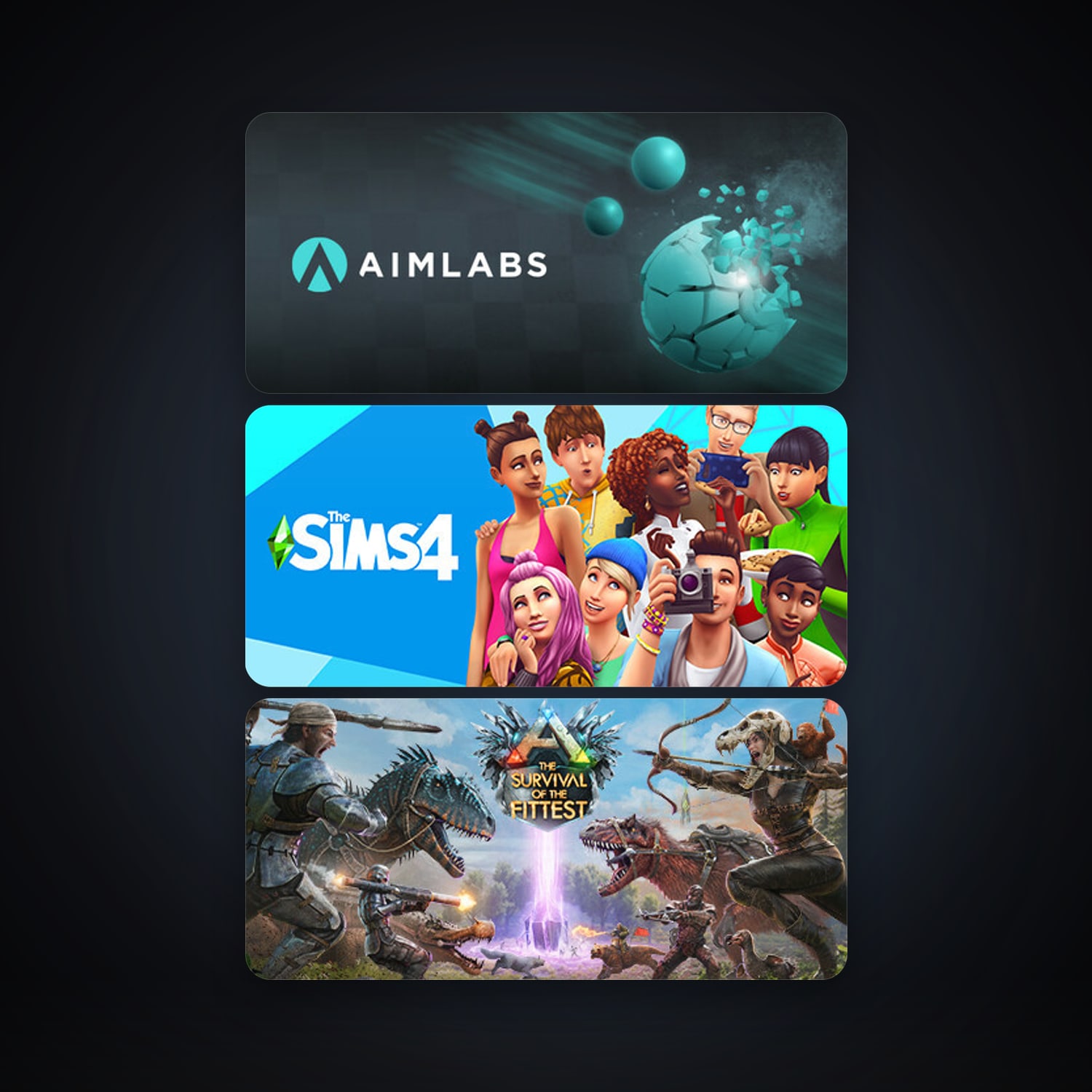 ARK: The Survival Of The Fittest + Aimlabs, 6 games, clean — HabibiAccounts