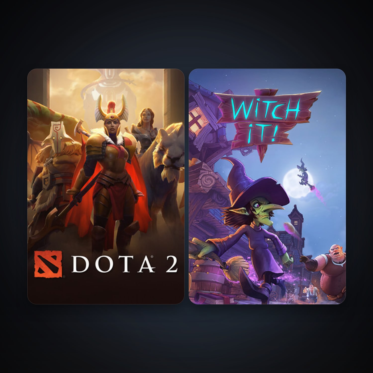 Dota 2 + Witch It, 6 games, clean — HabibiAccounts