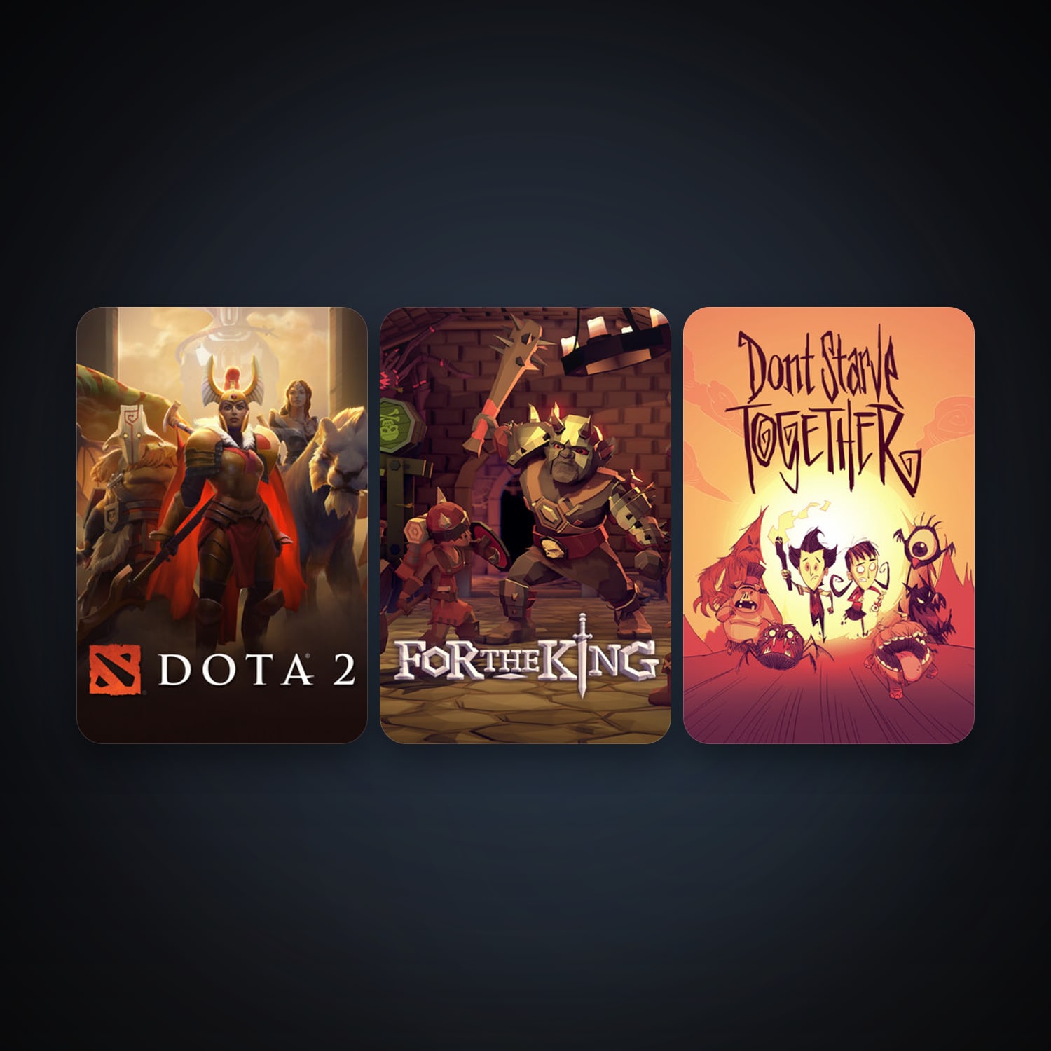 Dota 2 + Don't Starve Together, 3 games, clean — HabibiAccounts