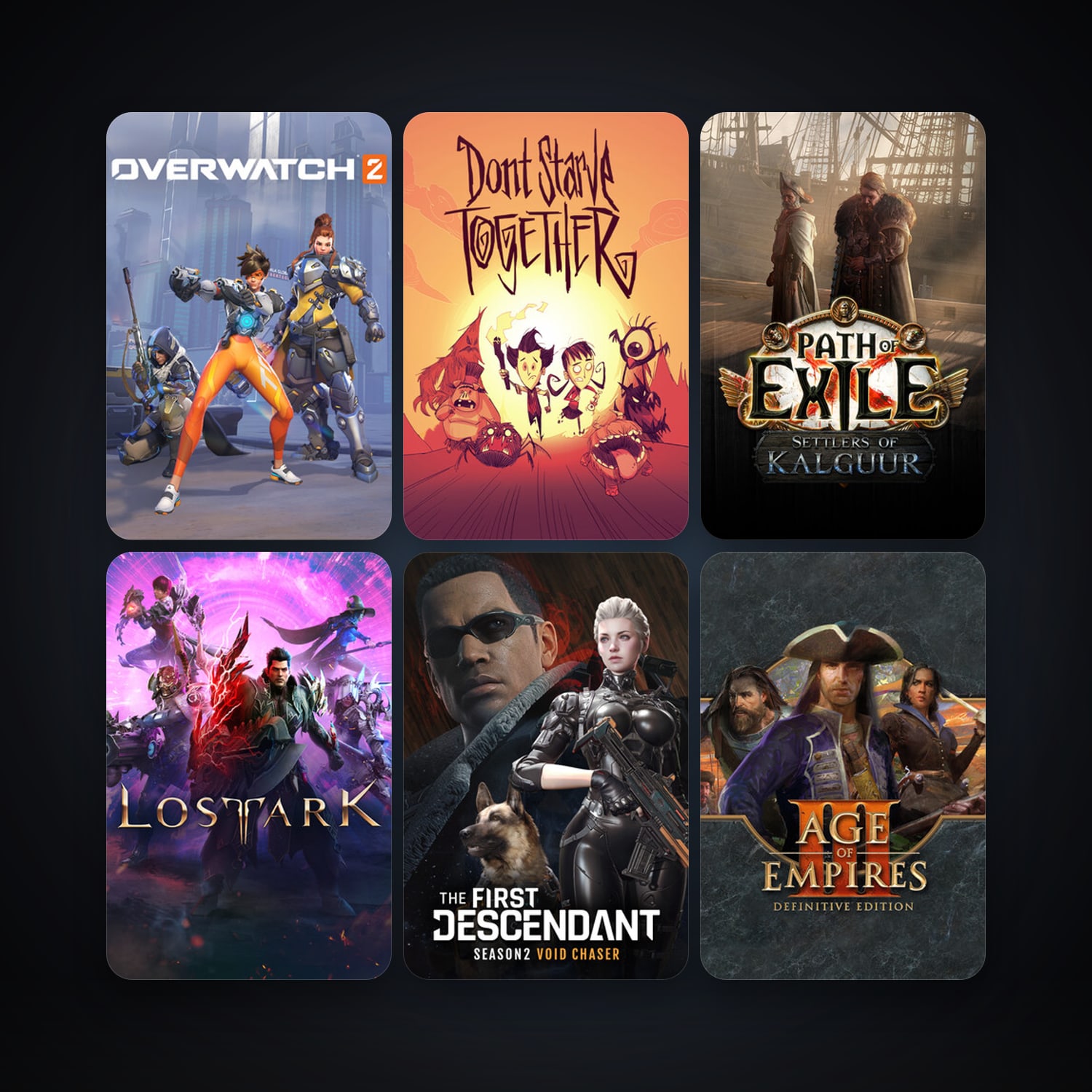 Path of Exile + Don't Starve Together, 11 games, clean — HabibiAccounts