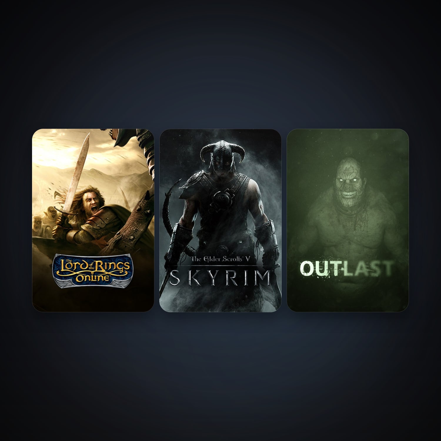 The Elder Scrolls V: Skyrim + The Lord of the Rings Online, 4 games, clean — HabibiAccounts