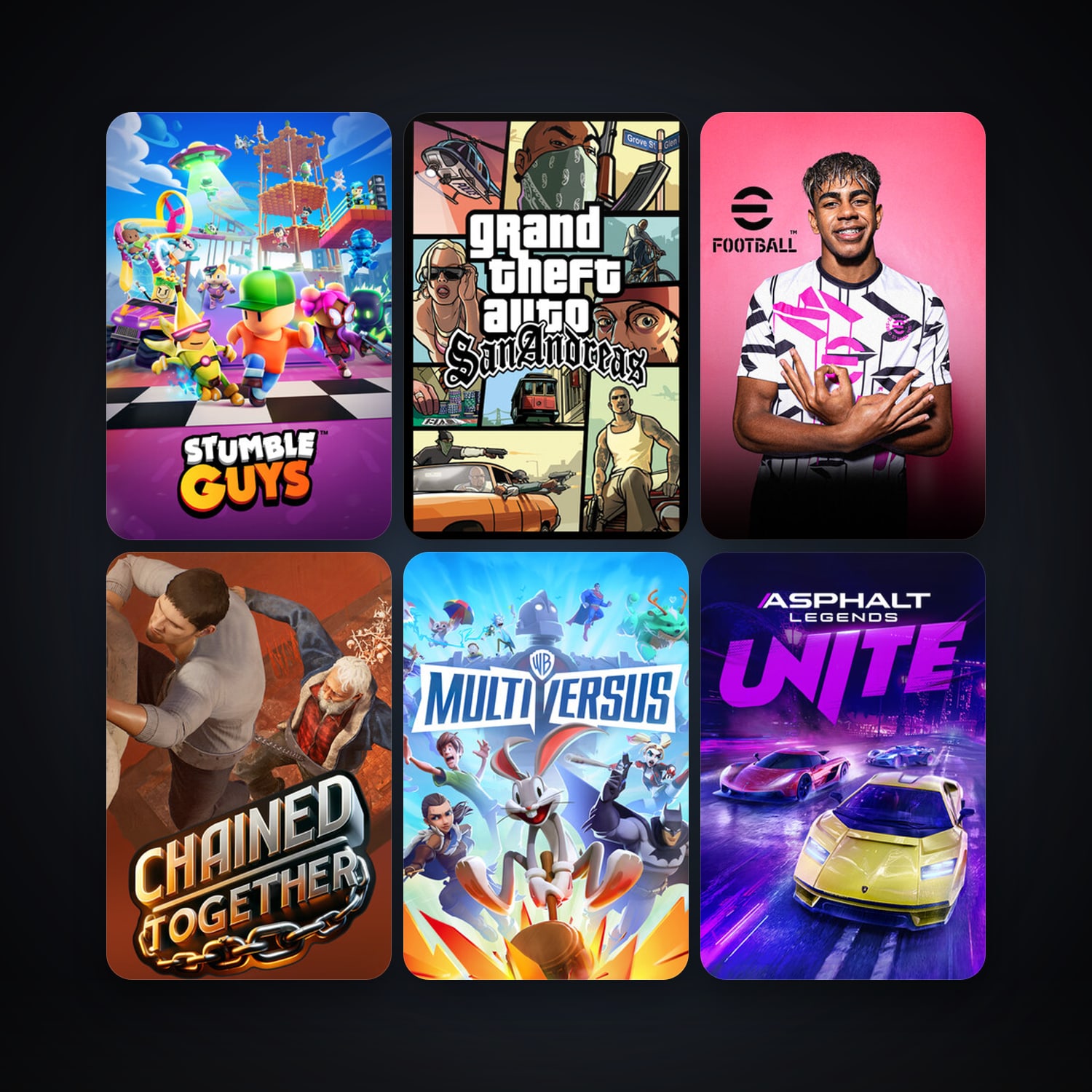 Grand Theft Auto: San Andreas + The Crew 2, 9 games, clean — HabibiAccounts