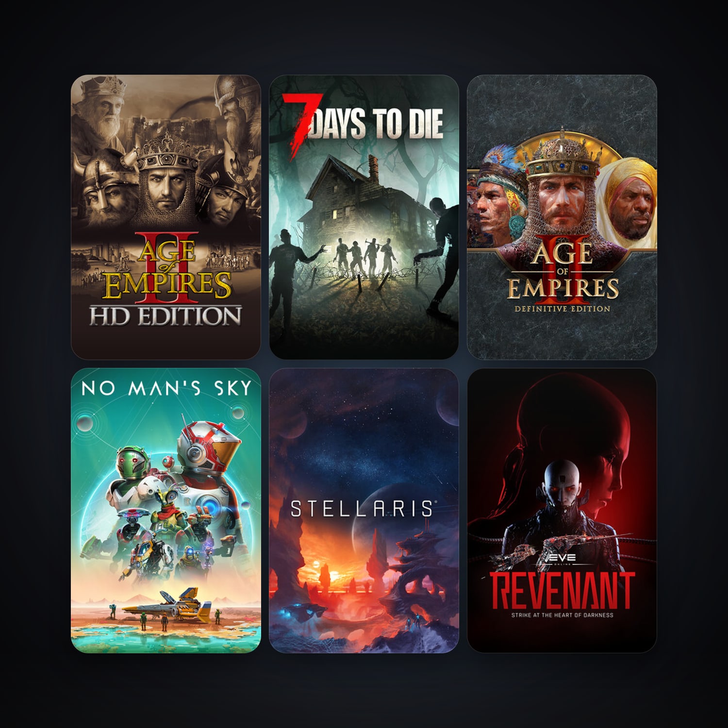 EVE Online + Stronghold Crusader HD, 13 games, clean — HabibiAccounts