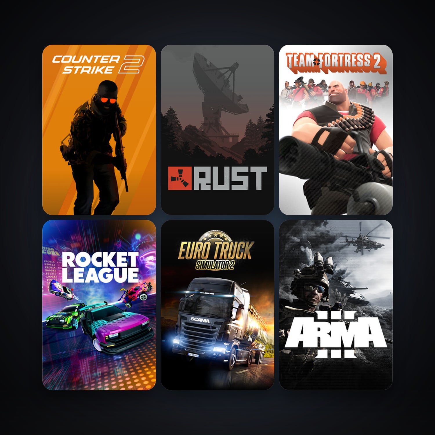 Counter-Strike + Team Fortress 2, 66 games, Steam 20, clean — HabibiAccounts