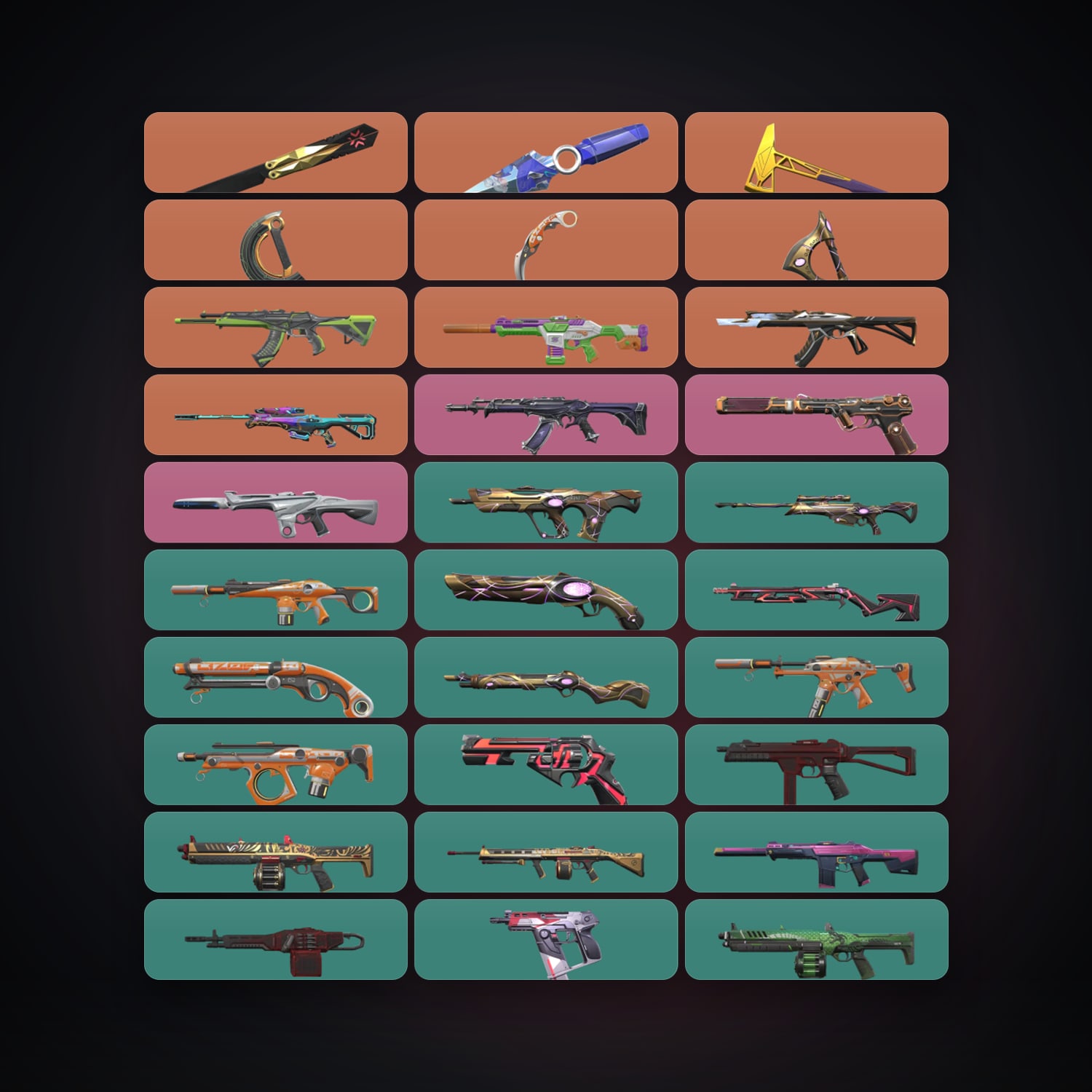 NA Silver 3 locker — 6 knives, 45 skins, lvl 72 — HabibiAccounts