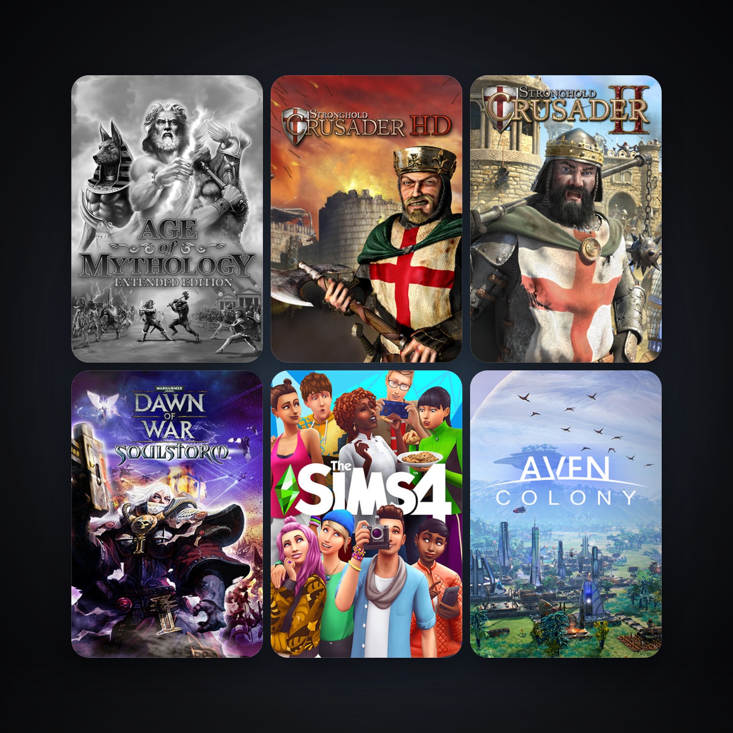 Warhammer 40,000: Dawn of War - Soulstorm + Stronghold Crusader HD, 26 games, clean — HabibiAccounts