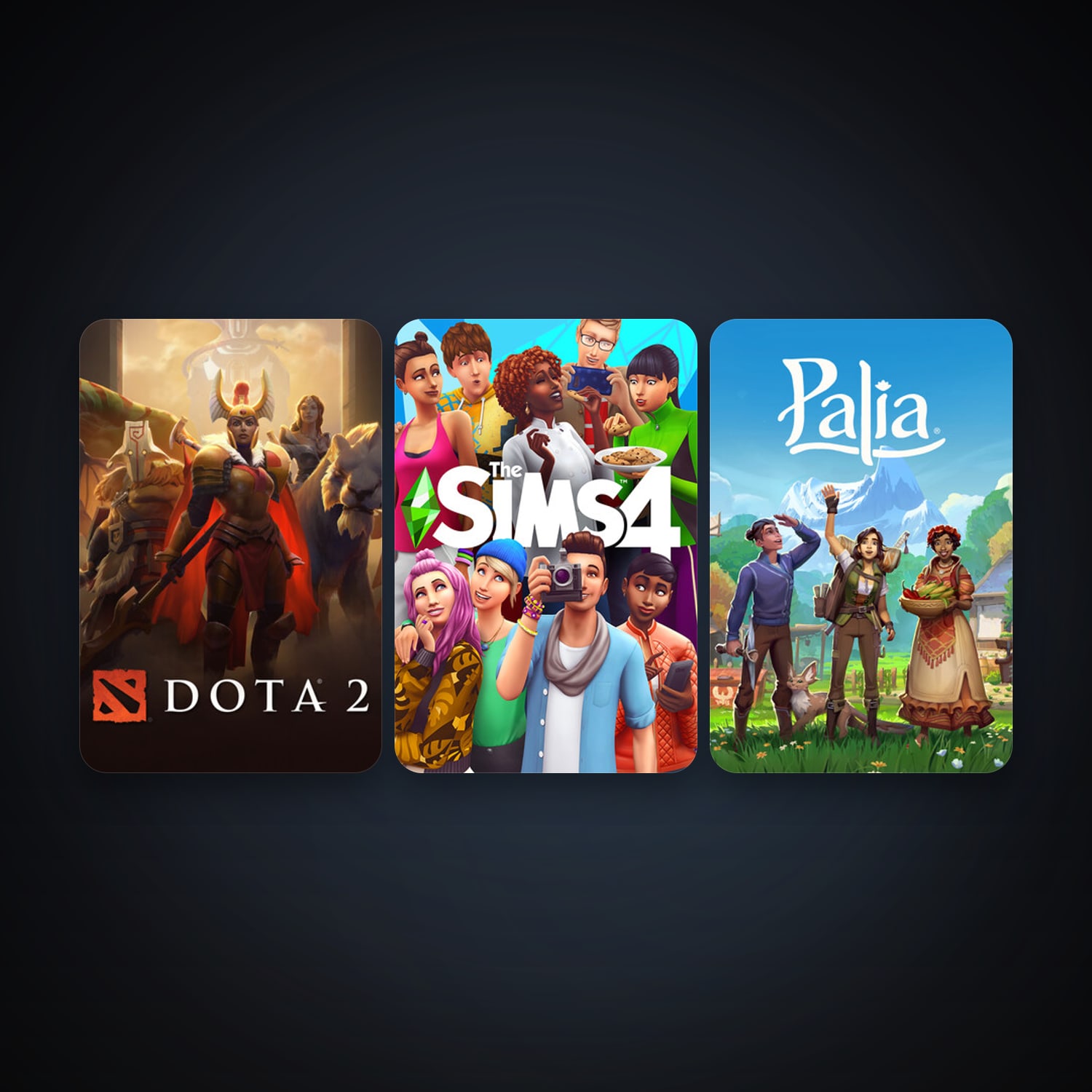 Dota 2 + The Sims 4, 4 games, clean — HabibiAccounts