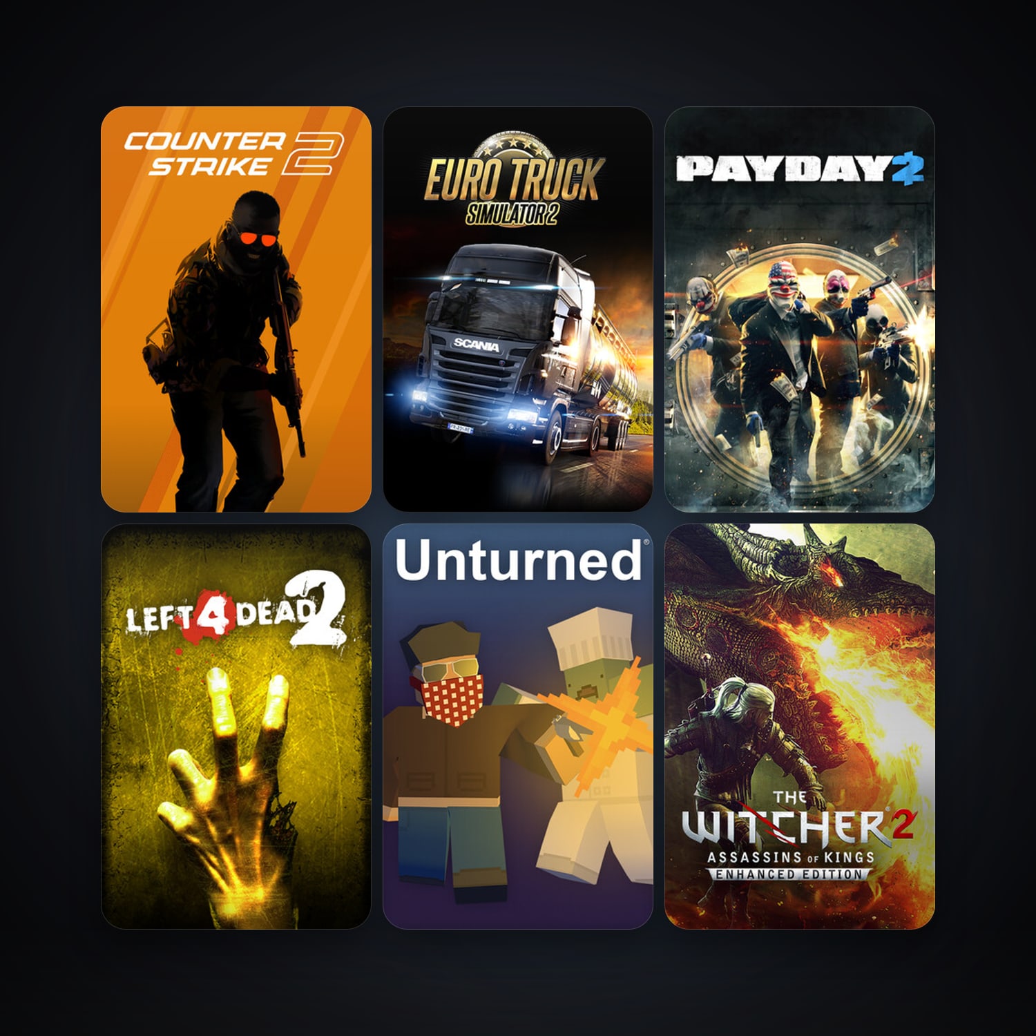 Left 4 Dead 2 + CS2 Prime, 15 games, clean — HabibiAccounts