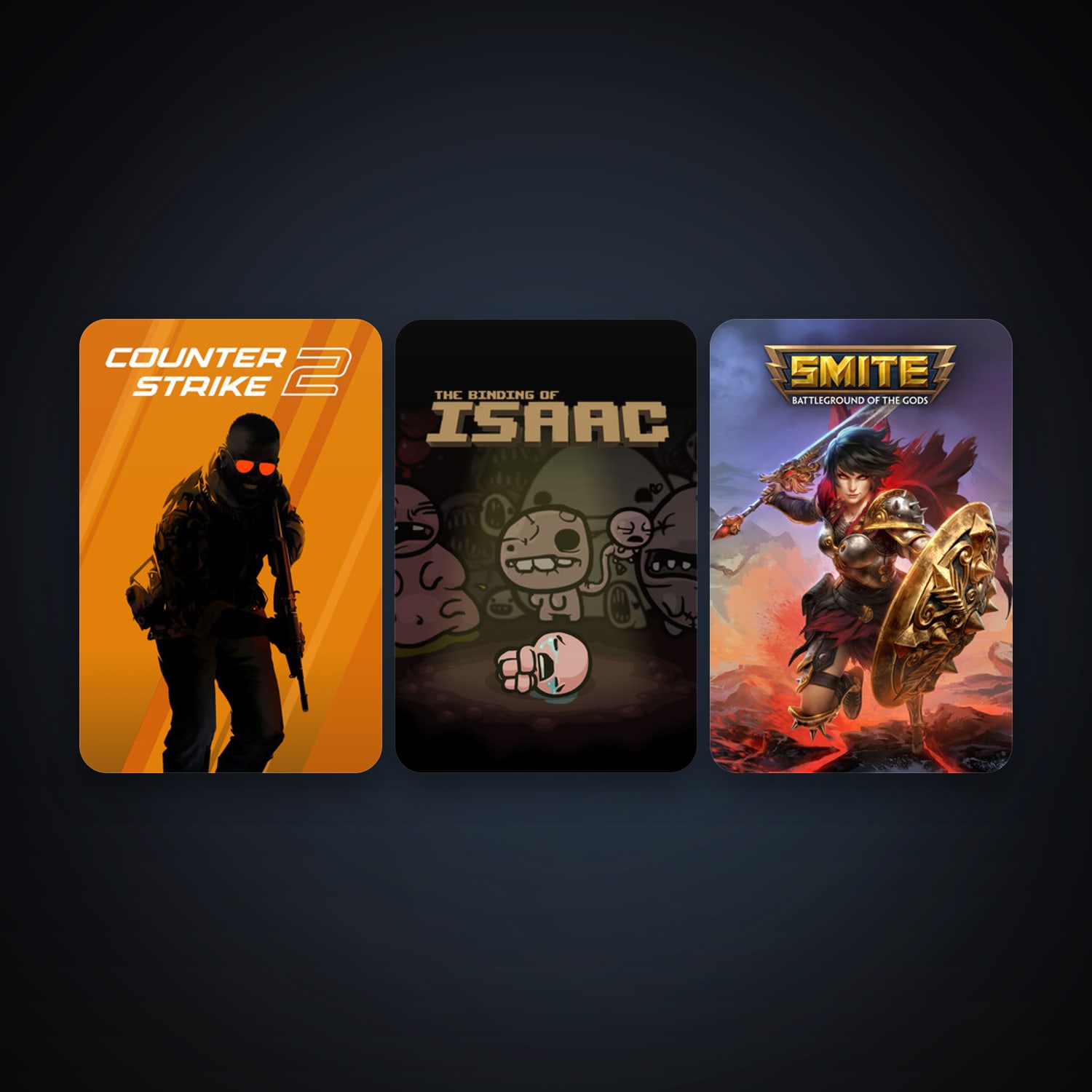 CS2 Prime + The Binding of Isaac, 3 games, clean — HabibiAccounts