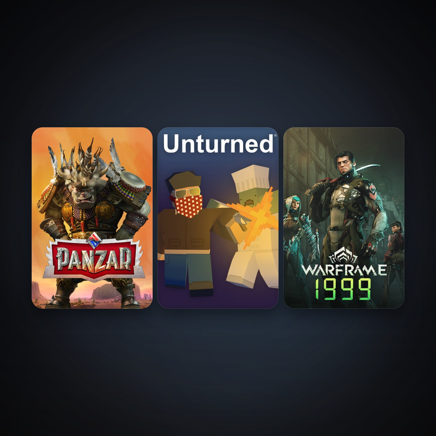Warframe + Panzar, 7 games, clean — HabibiAccounts