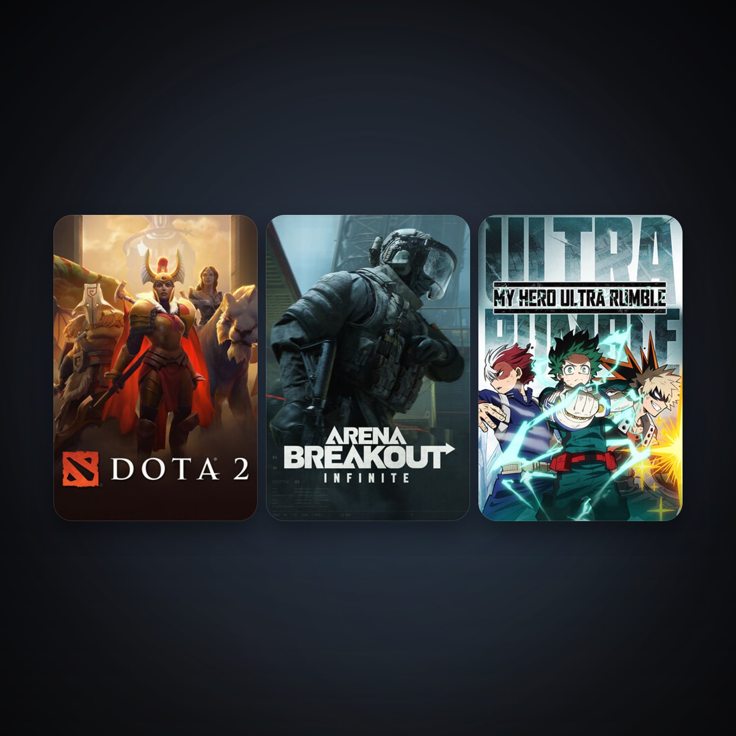 Dota 2 + MY HERO ULTRA RUMBLE, 5 games, clean — HabibiAccounts