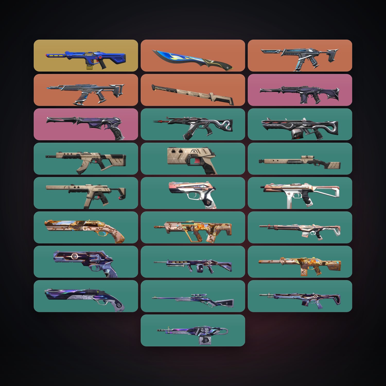 NA Gold 3 locker — 2 knives, 27 skins, lvl 37 — HabibiAccounts