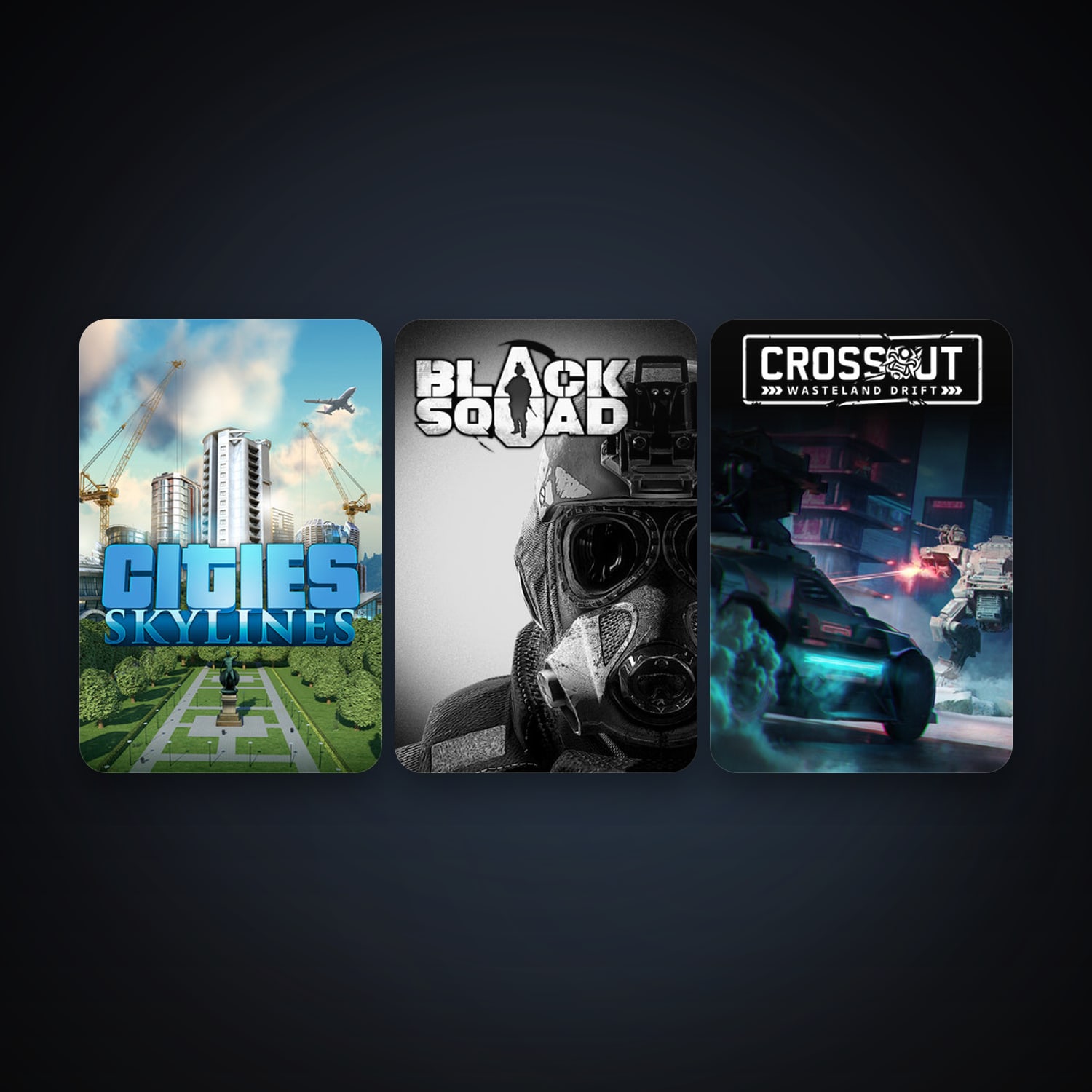 Cities: Skylines + Crossout, 4 games, clean — HabibiAccounts
