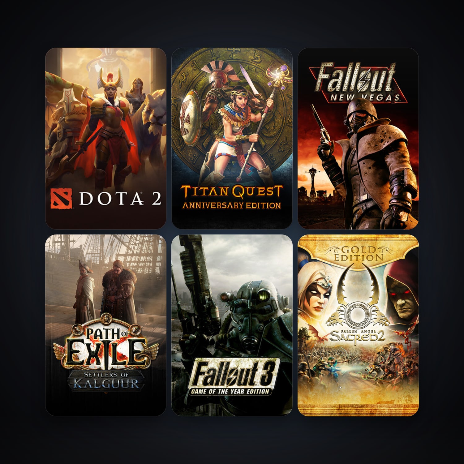 Dota 2 + Fallout 3: Game of the Year Edition, 31 games, clean — HabibiAccounts