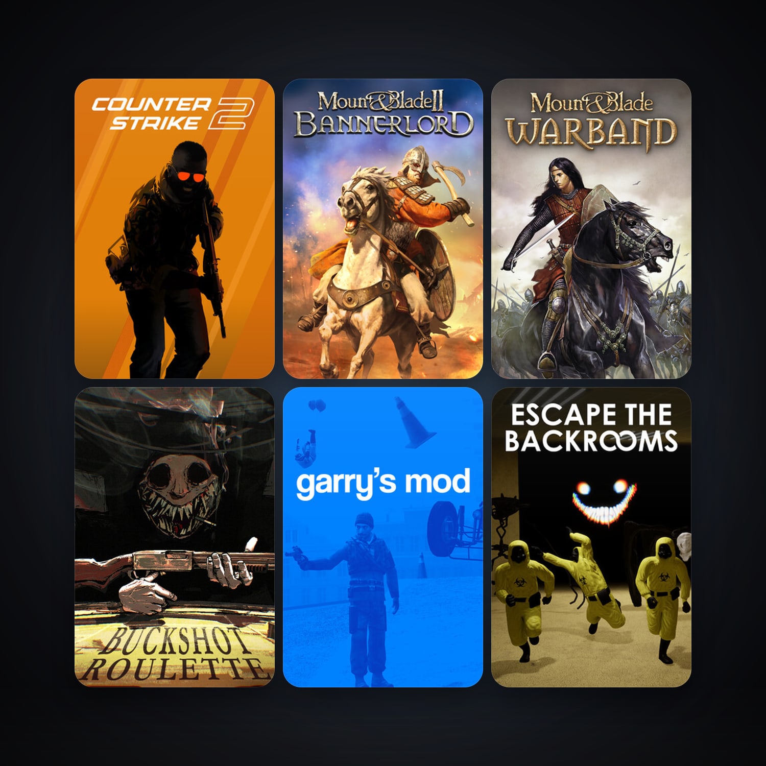 CS2 Prime + Garry's Mod, 24 games, Steam 15, clean — HabibiAccounts