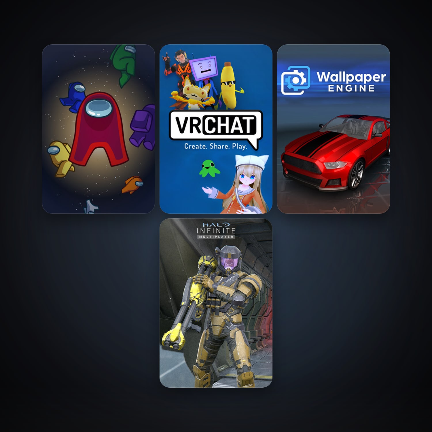 Wallpaper Engine + VRChat, 11 games, clean — HabibiAccounts