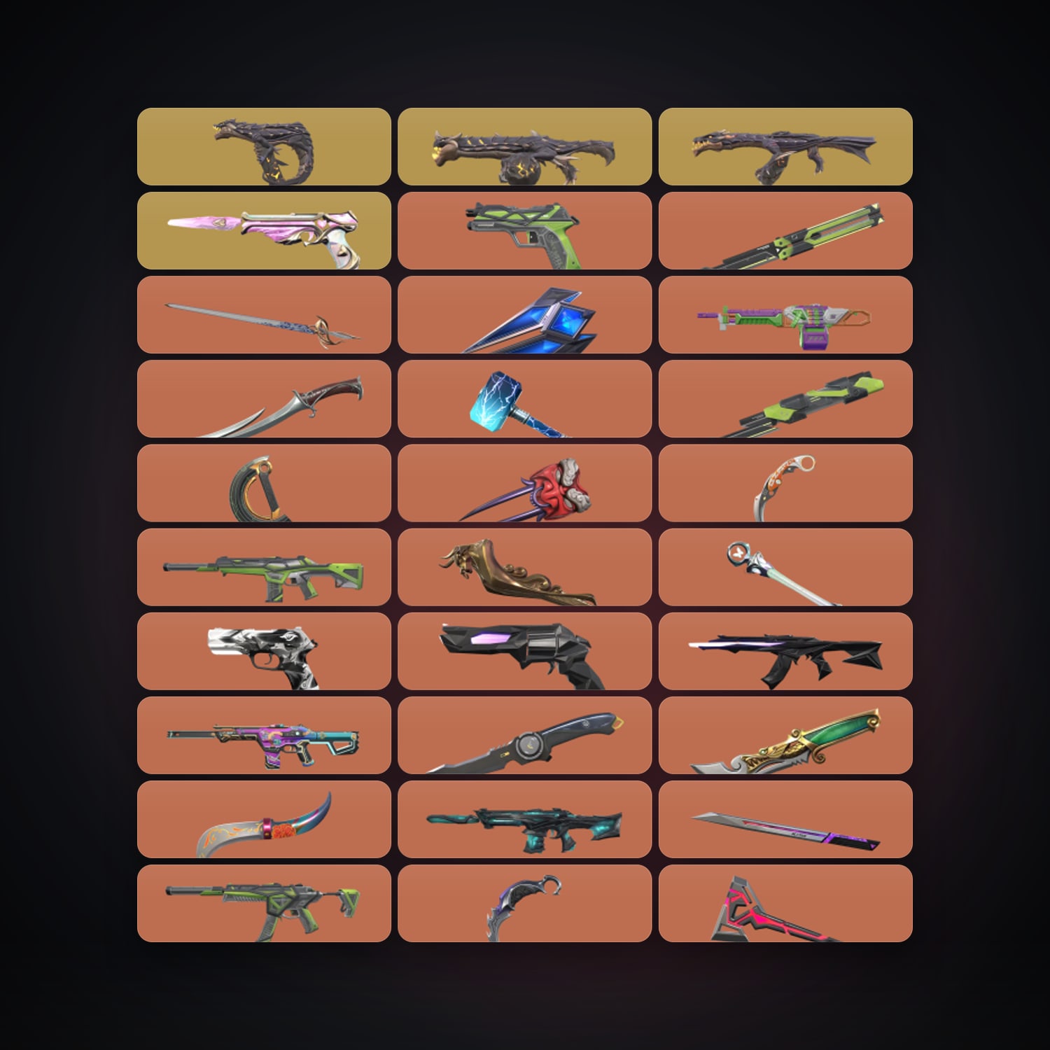 NA Gold 2 locker — 18 knives, 172 skins, lvl 339 — HabibiAccounts