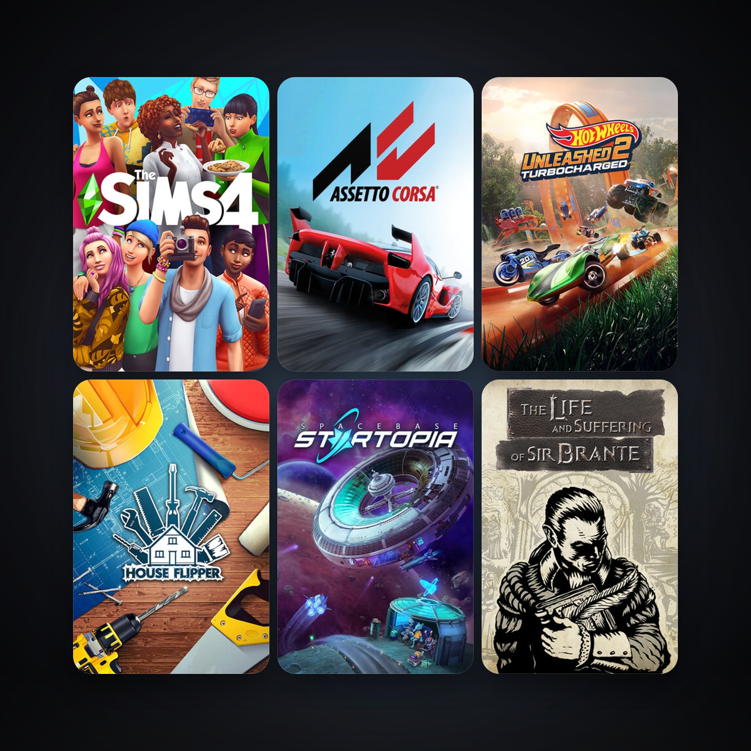 Assetto Corsa + House Flipper, 9 games, clean — HabibiAccounts