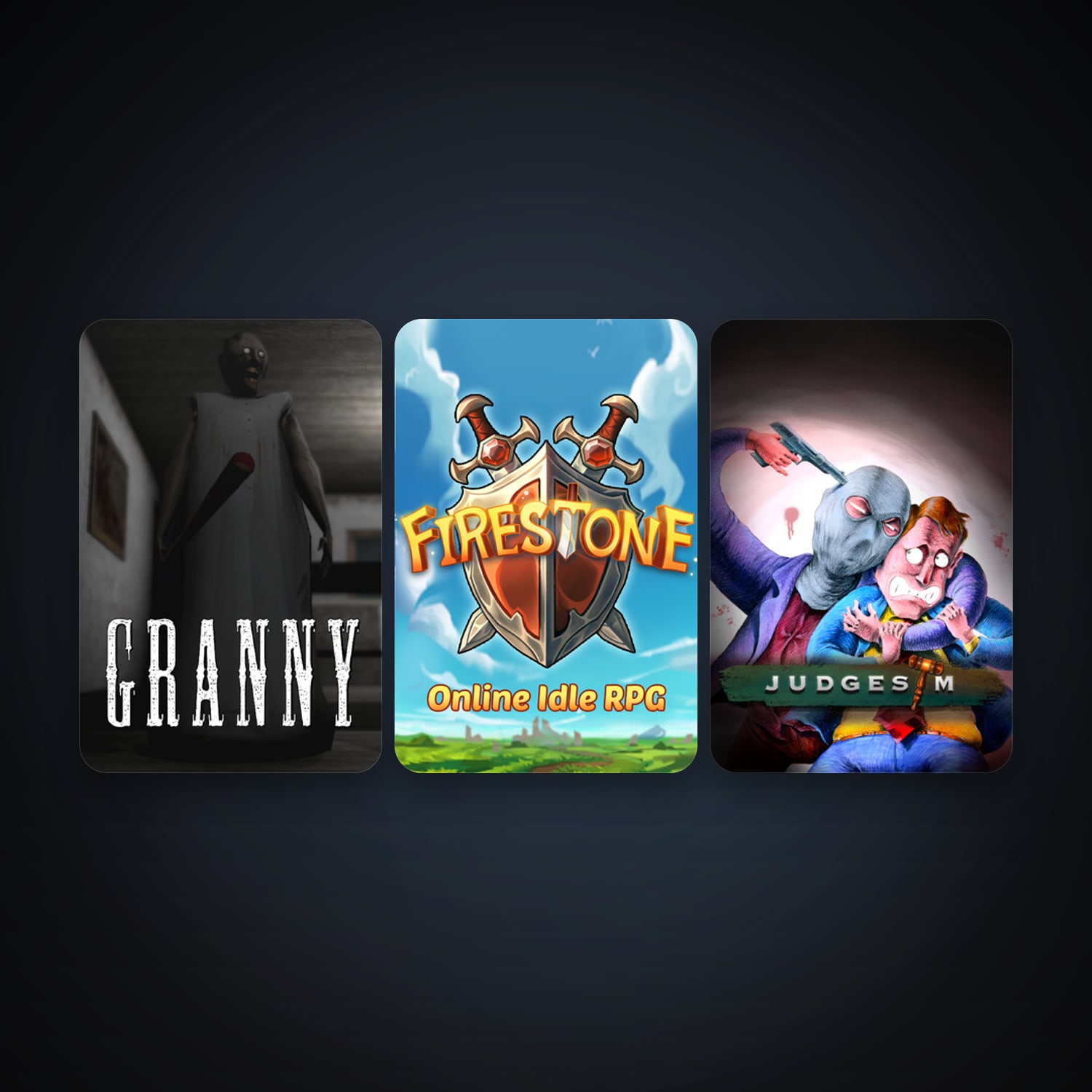 Granny + Firestone: Online Idle RPG, 7 games, clean — HabibiAccounts