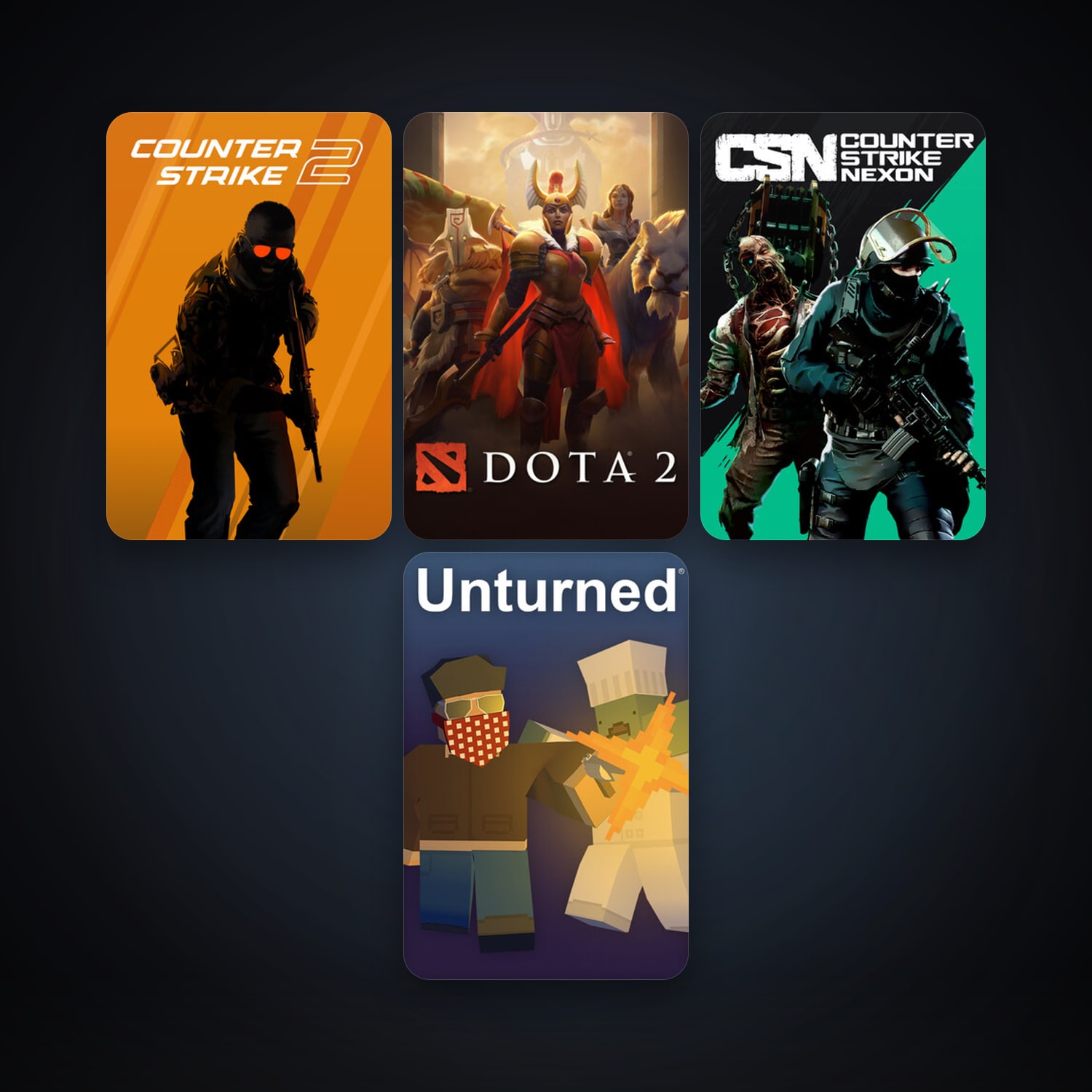 Dota 2 + CS2 Prime, 4 games, clean — HabibiAccounts