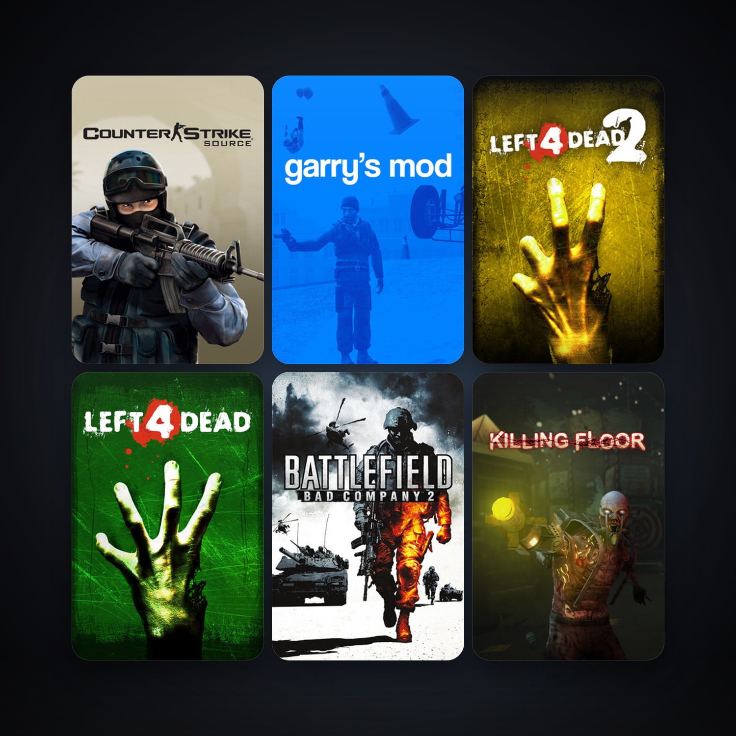 Counter-Strike: Source + Team Fortress 2, 38 games, Steam 12, clean — HabibiAccounts