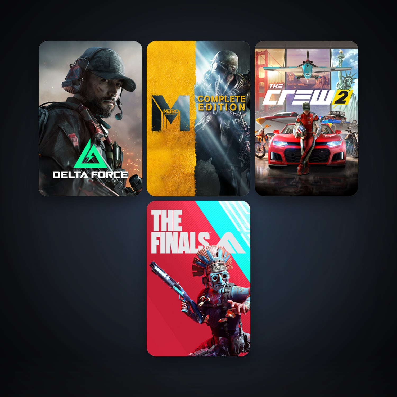 Metro: Last Light + The Crew 2, 9 games, clean — HabibiAccounts