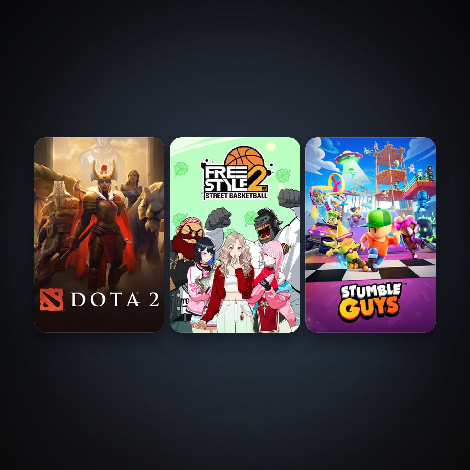 Dota 2 + Freestyle 2: Street Basketball, 3 games, clean — HabibiAccounts