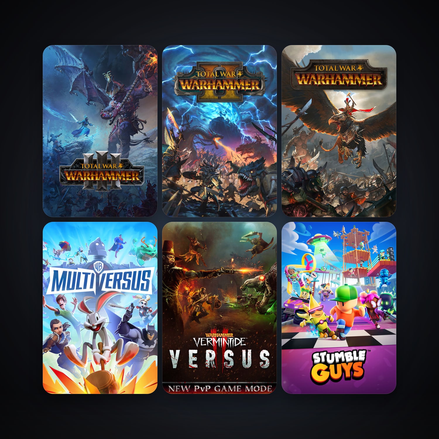 Total War: WARHAMMER + Warhammer: Vermintide 2, 6 games, clean — HabibiAccounts
