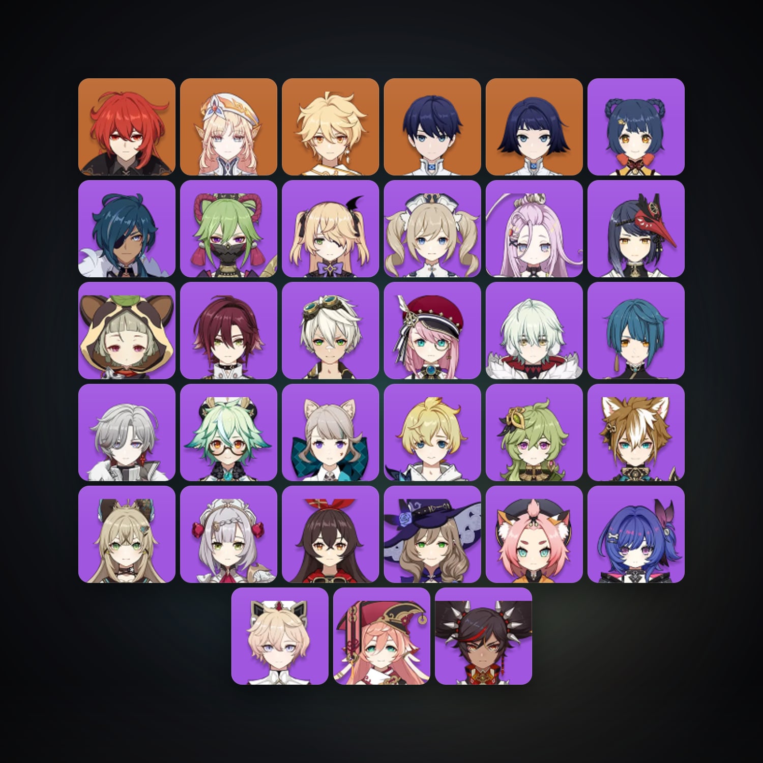 Genshin Impact | AR 55 | 33 Chars | 2× 5★ — HabibiAccounts
