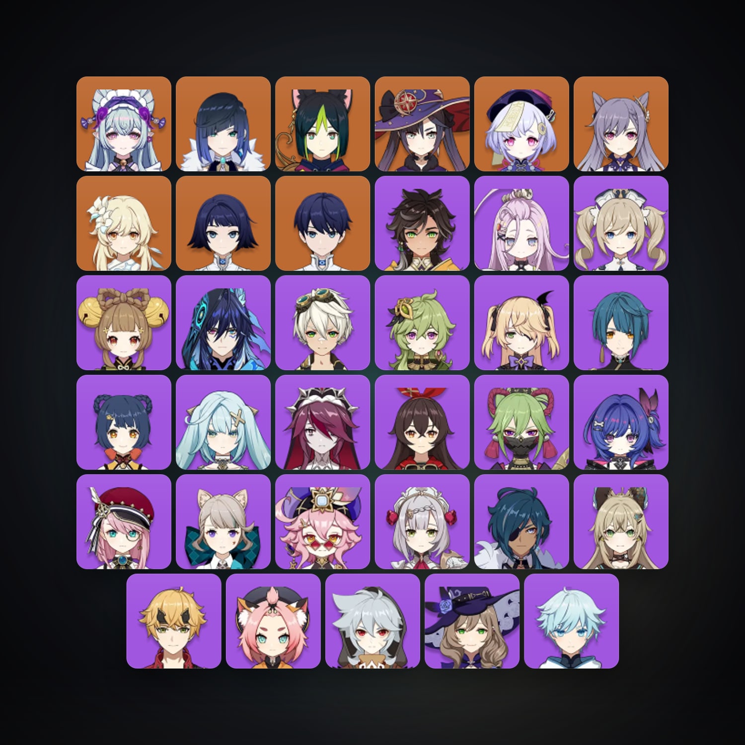 Genshin Impact | AR 45 | 35 Chars | 6× 5★ — HabibiAccounts