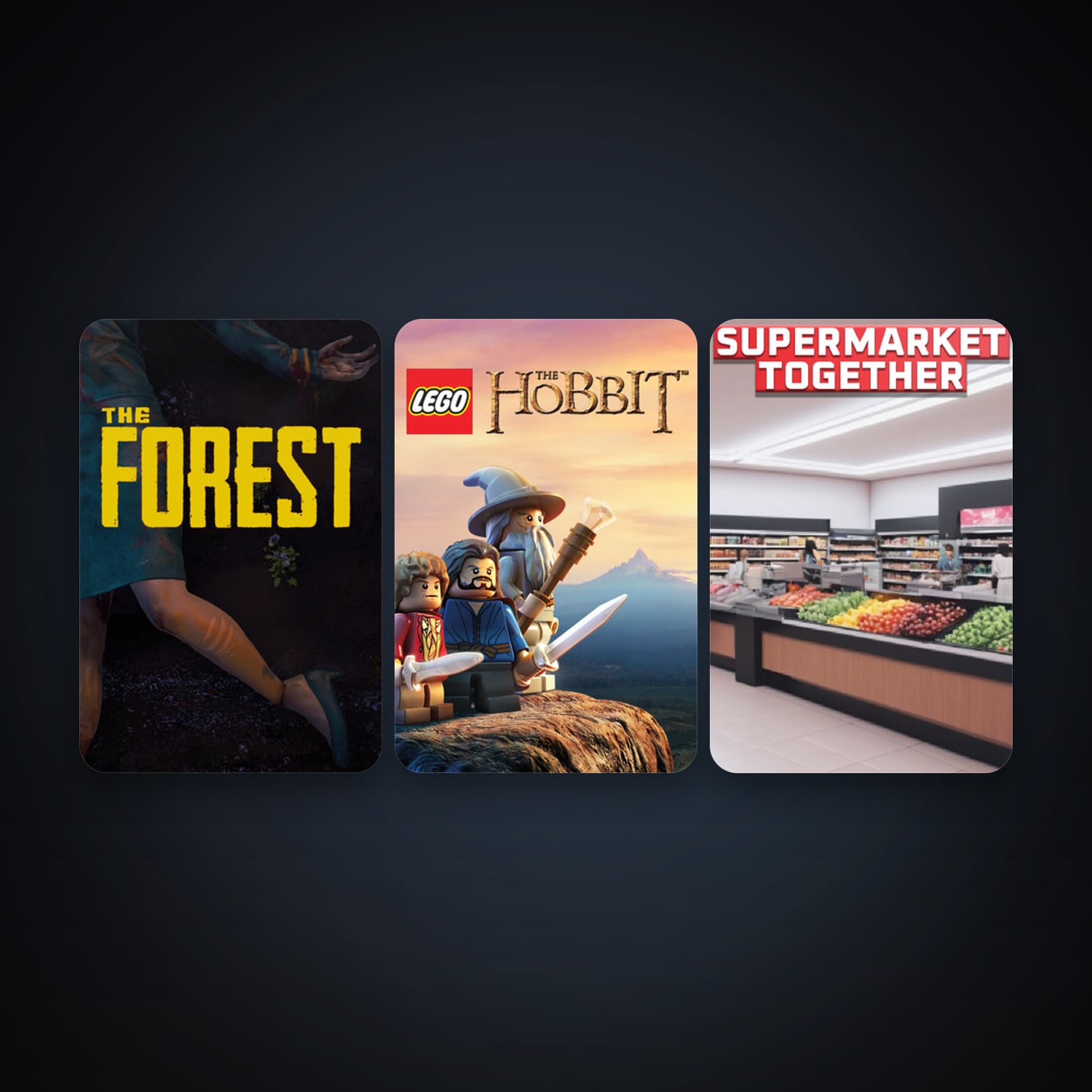 The Forest + LEGO The Hobbit, 5 games, clean — HabibiAccounts