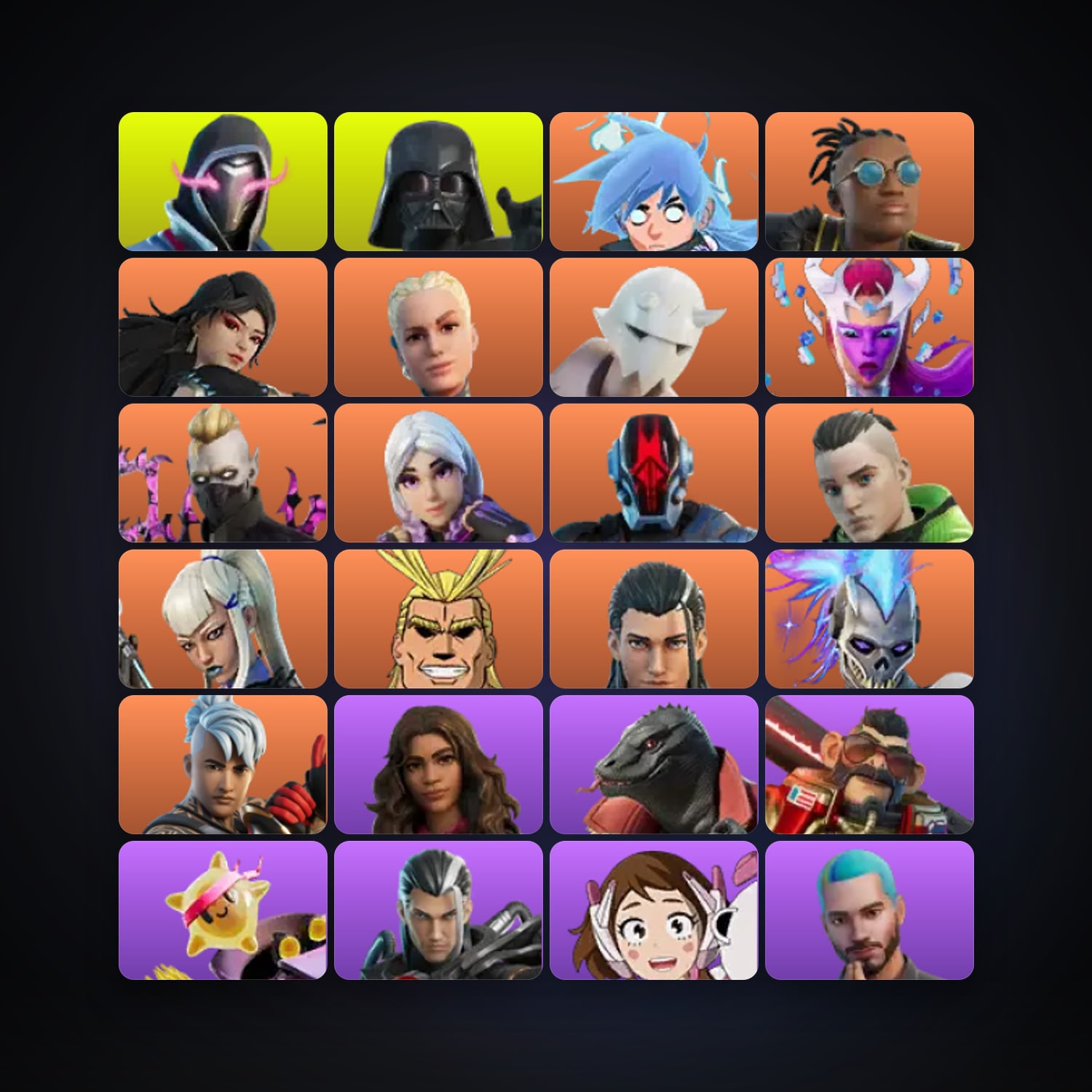 Fortnite account with Xander & Darth Vader — 130 skins — lvl 1485 — HabibiAccounts
