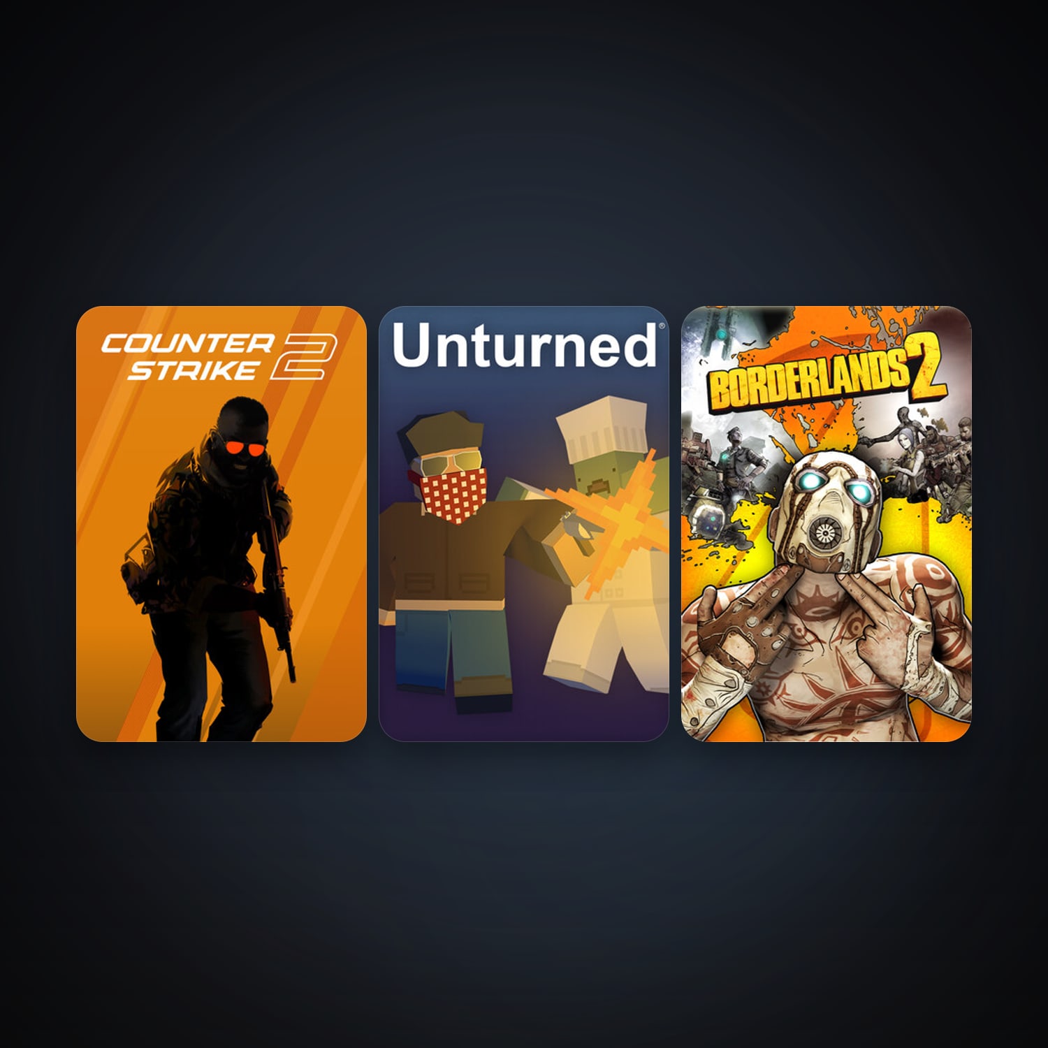 CS2 Prime + Borderlands 2, 6 games, clean — HabibiAccounts