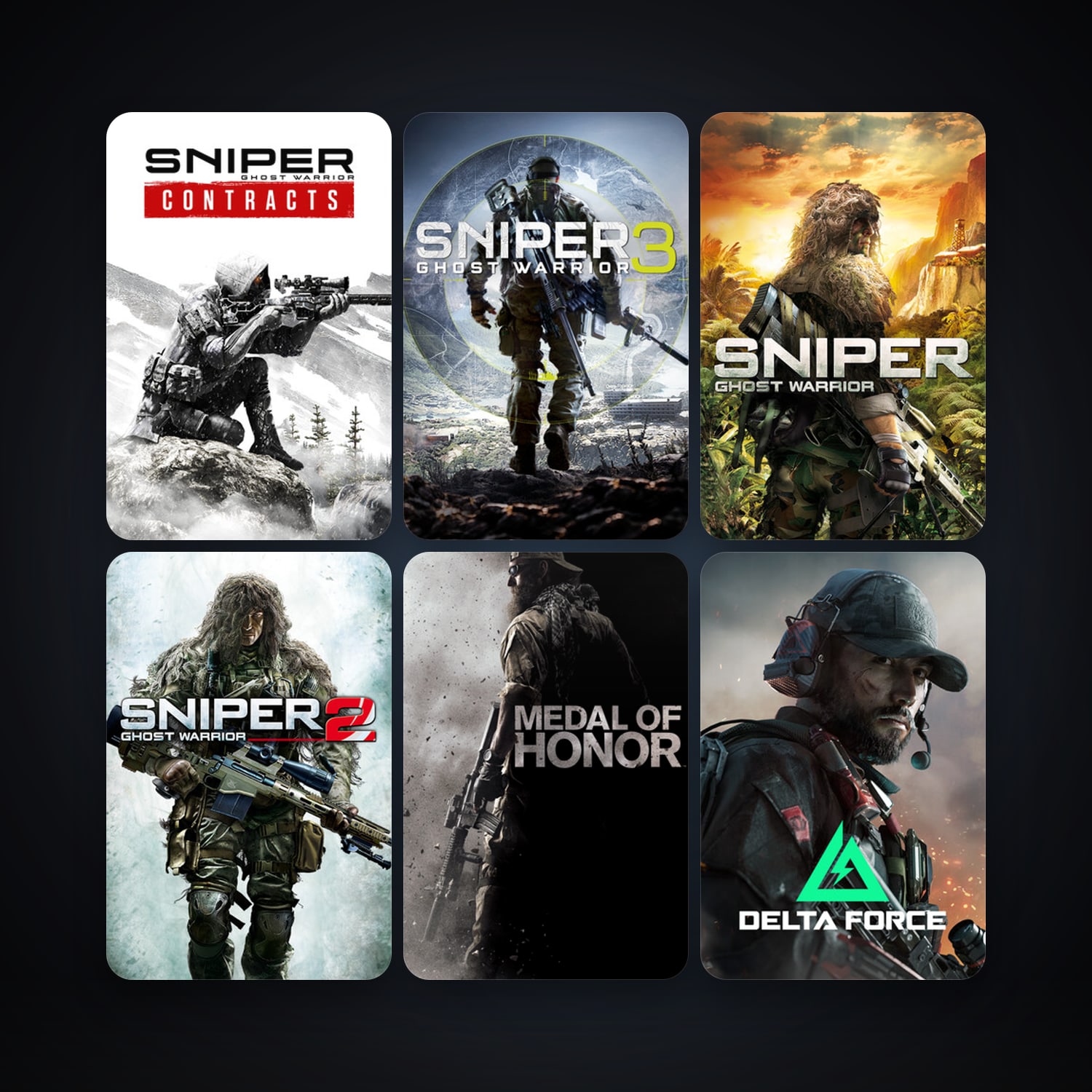 Sniper: Ghost Warrior + Sniper: Ghost Warrior 2, 14 games, clean — HabibiAccounts