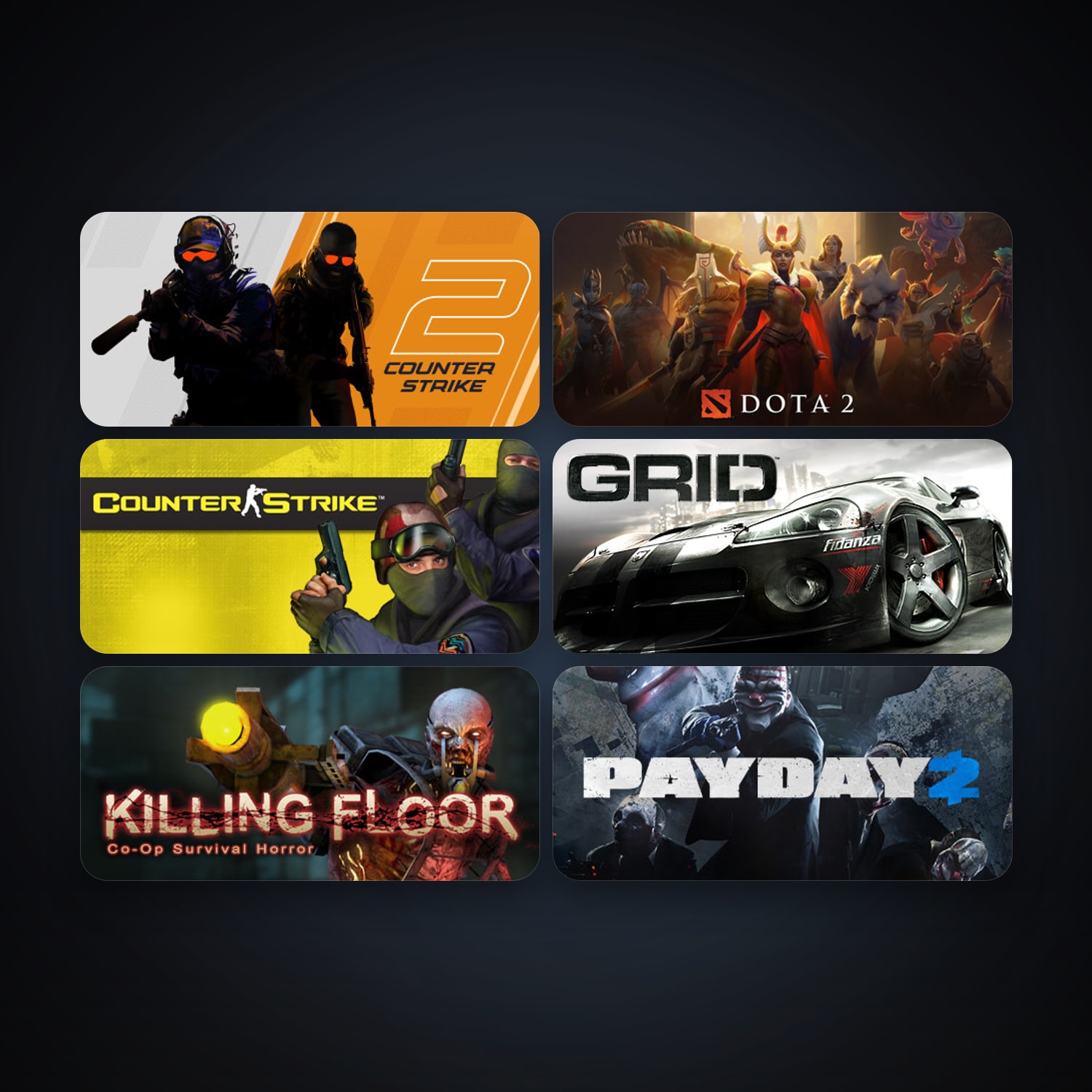 Counter-Strike + Dota 2, 21 games, Steam 10, clean — HabibiAccounts