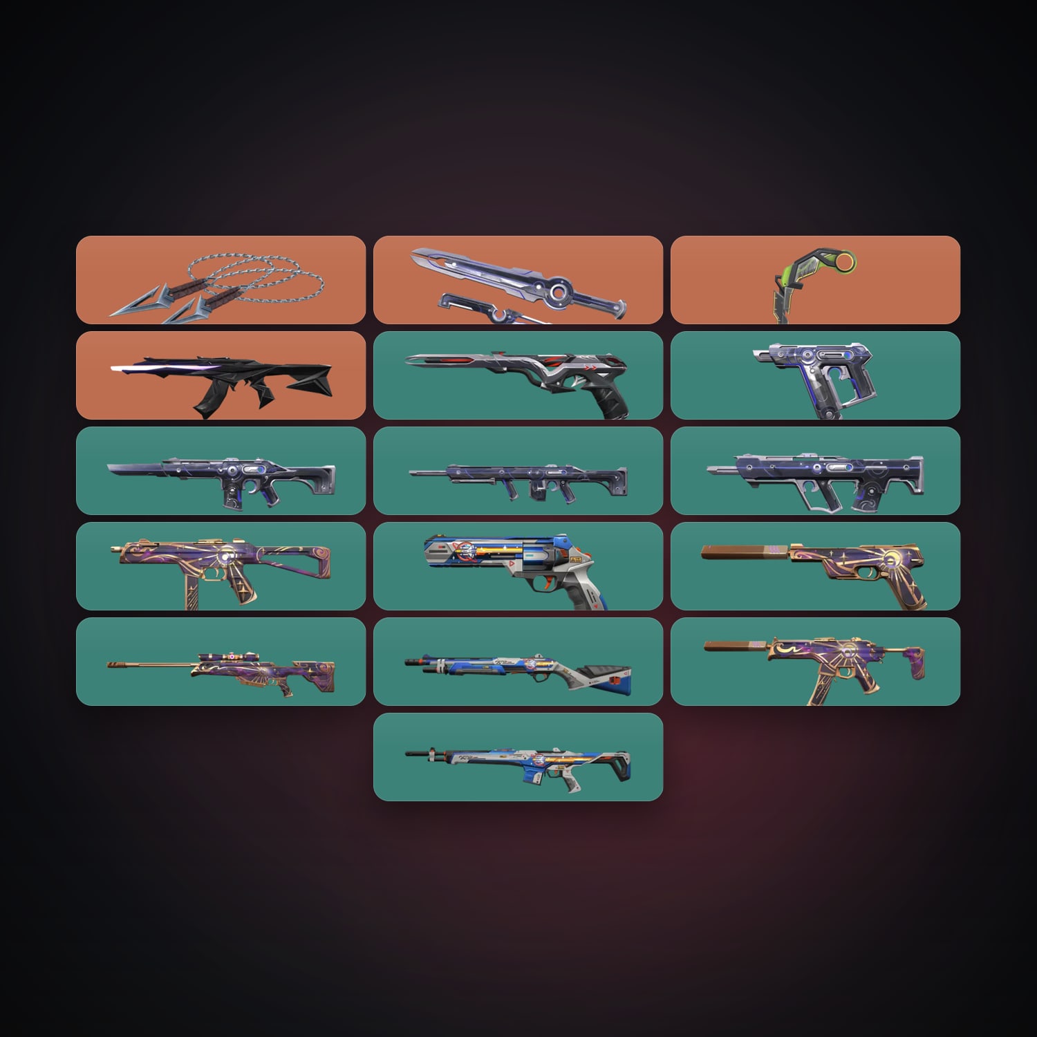 EU Silver 1 locker — 3 knives, 17 skins, lvl 54 — HabibiAccounts